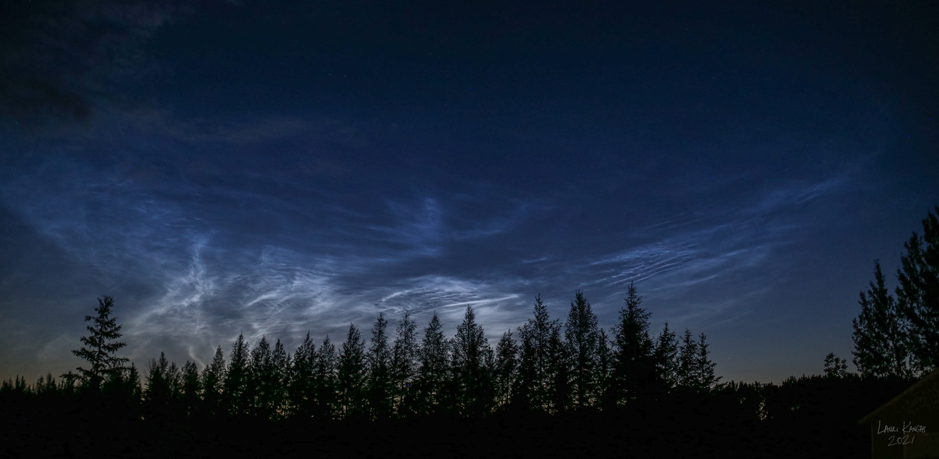 Noctilucent Clouds after Sunset - June 24, 2021