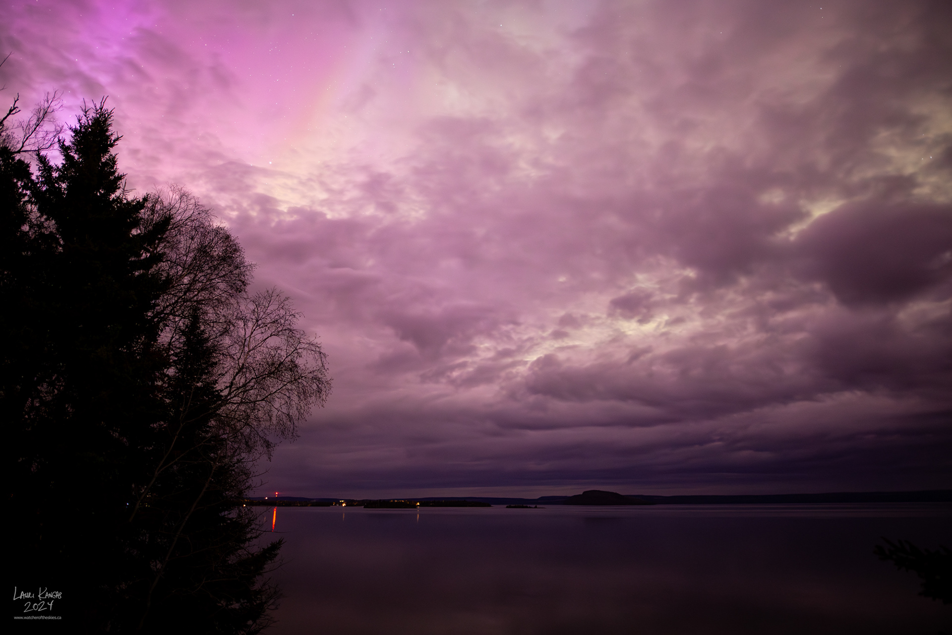 G5 Extreme Geomagnetic storm obscured by clouds - May 10 2024