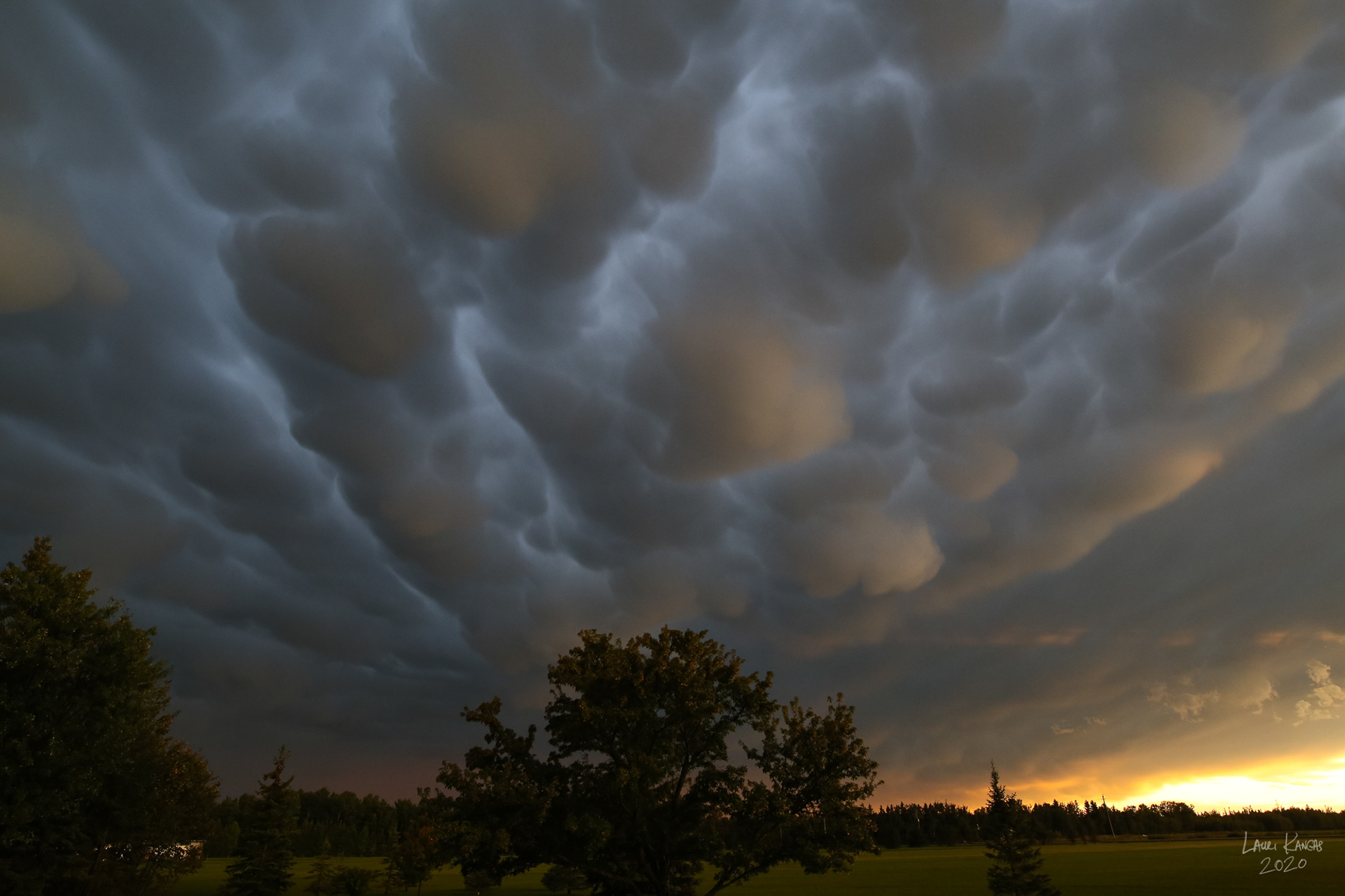 Mammatus Clouds - September 1, 2020