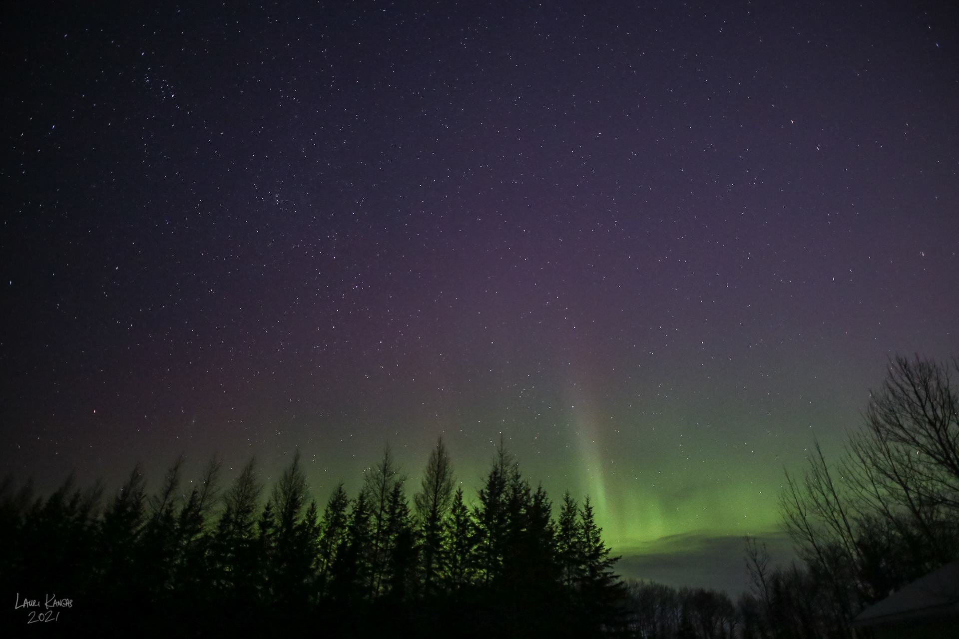 First Aurora of 2021 that I have photographed - Feb 7, 2021