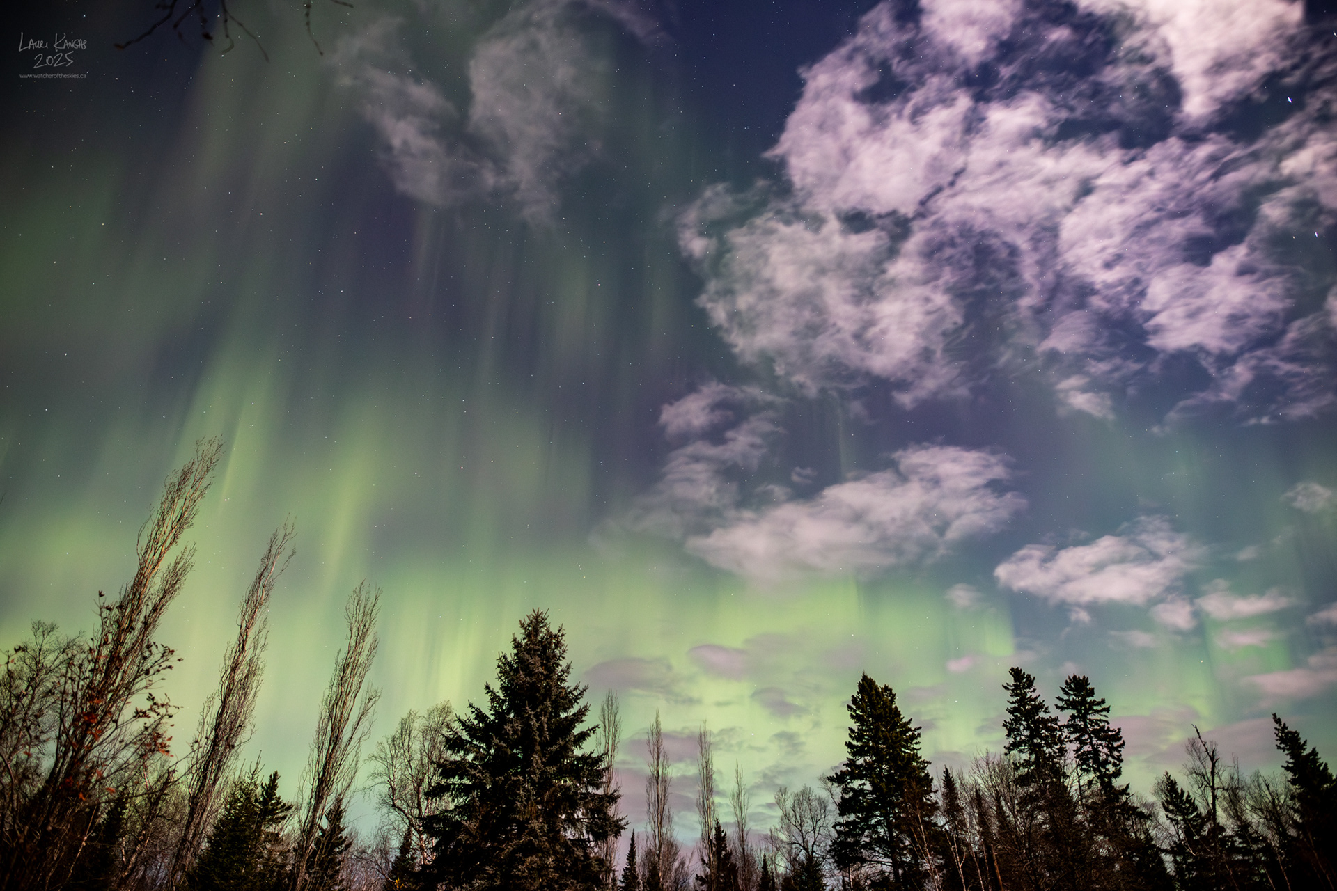 G3 Storm During Full Moon - Amethyst Bay, Lake Superior