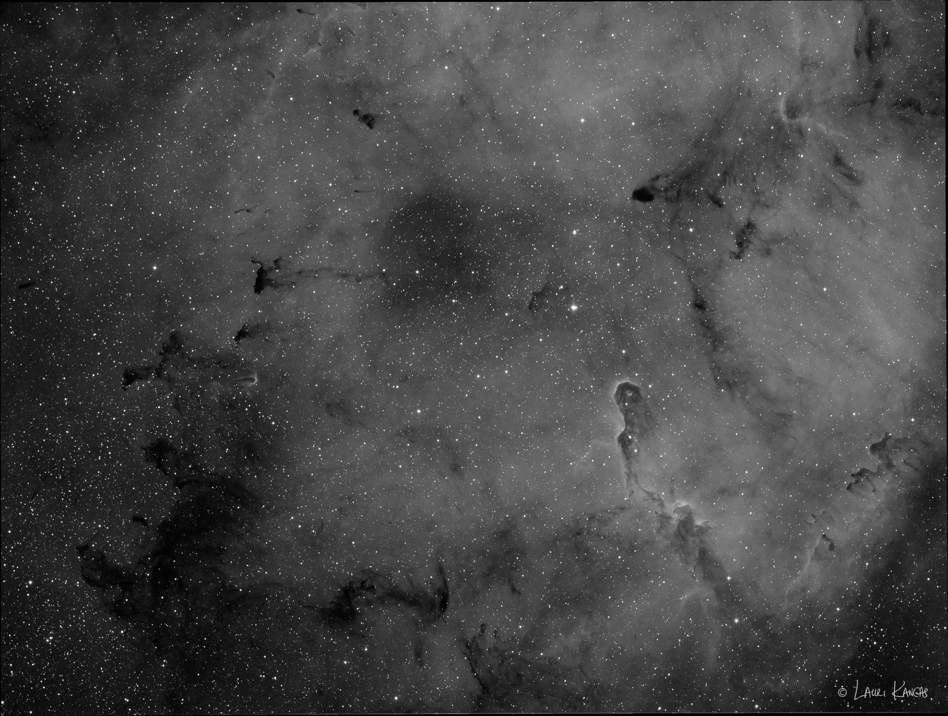 The Elephant Trunk Nebula in Hydrogen-Alpha