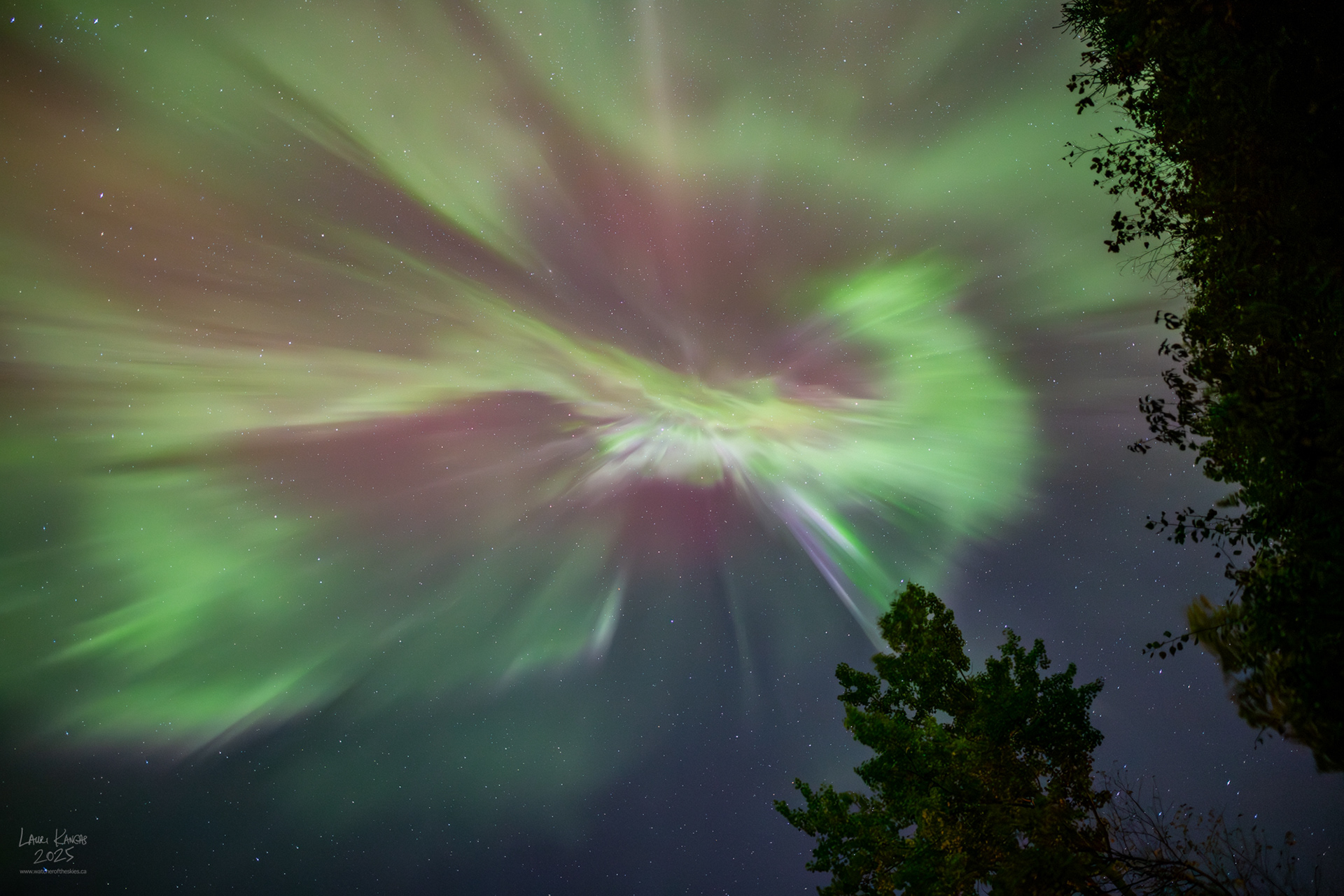 Surprise Equinox Aurora - Amethyst Bay, Lake Superior, Ontario