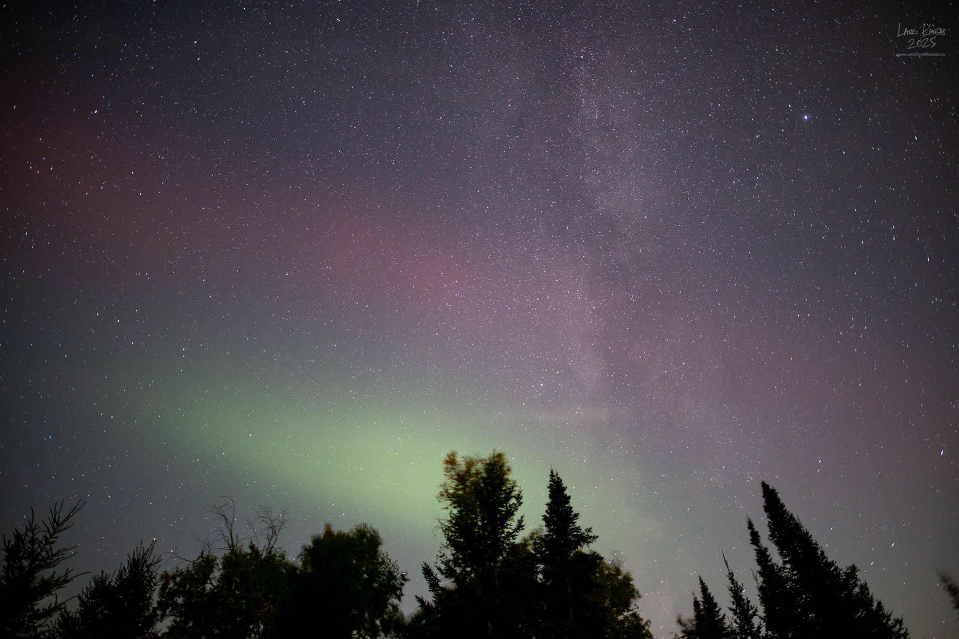 Stable Auroral Red (SAR) arc which preceded the main light show