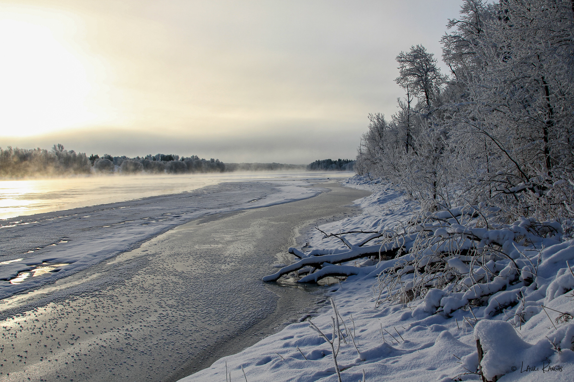 A Cold February Morning on the Rainy River