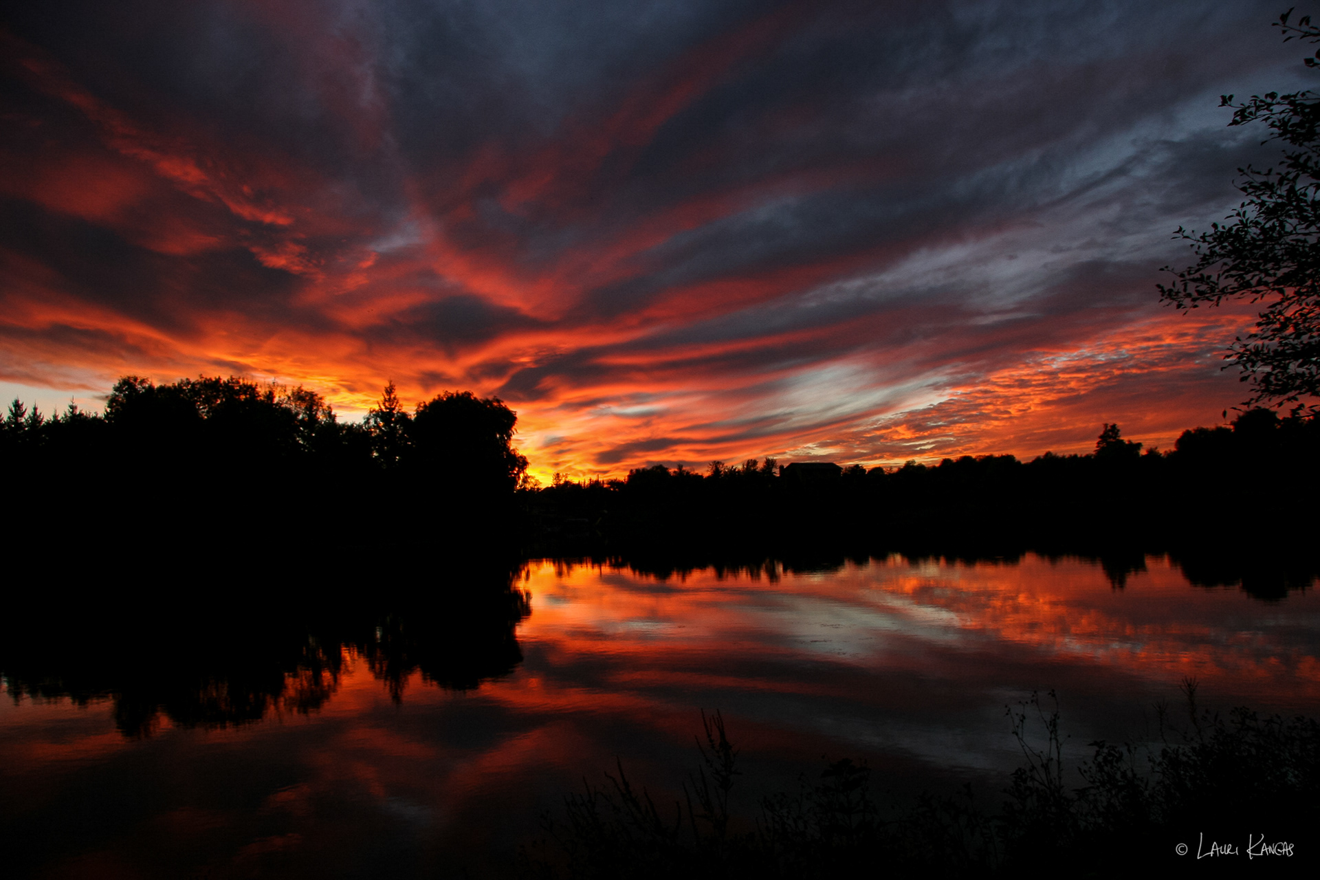 Dramatic Cloud Formation at Sunset in Caledon