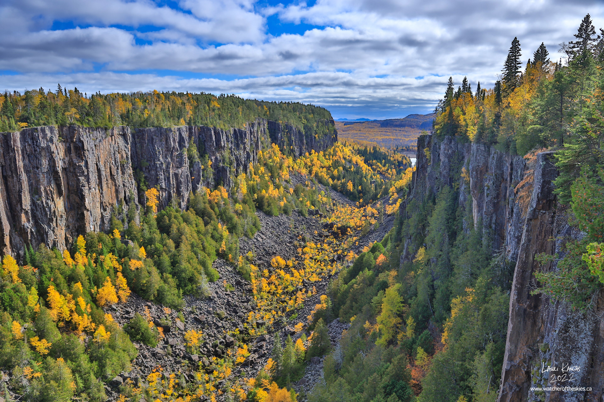 Autumn at Ouimet Canyon in Dorion, Ontario - October 7, 2022