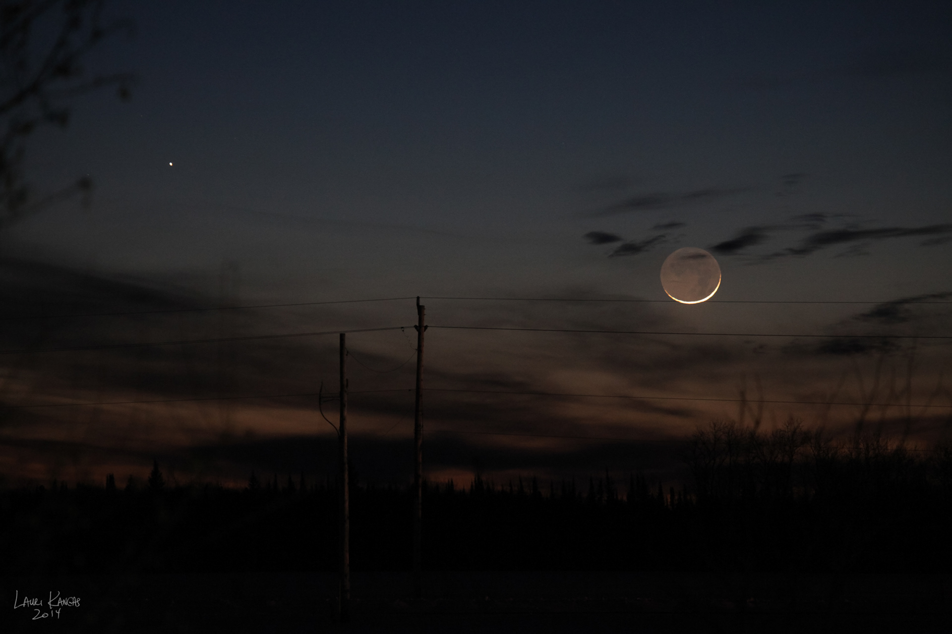 The Moon and Mercury - January 31, 2014