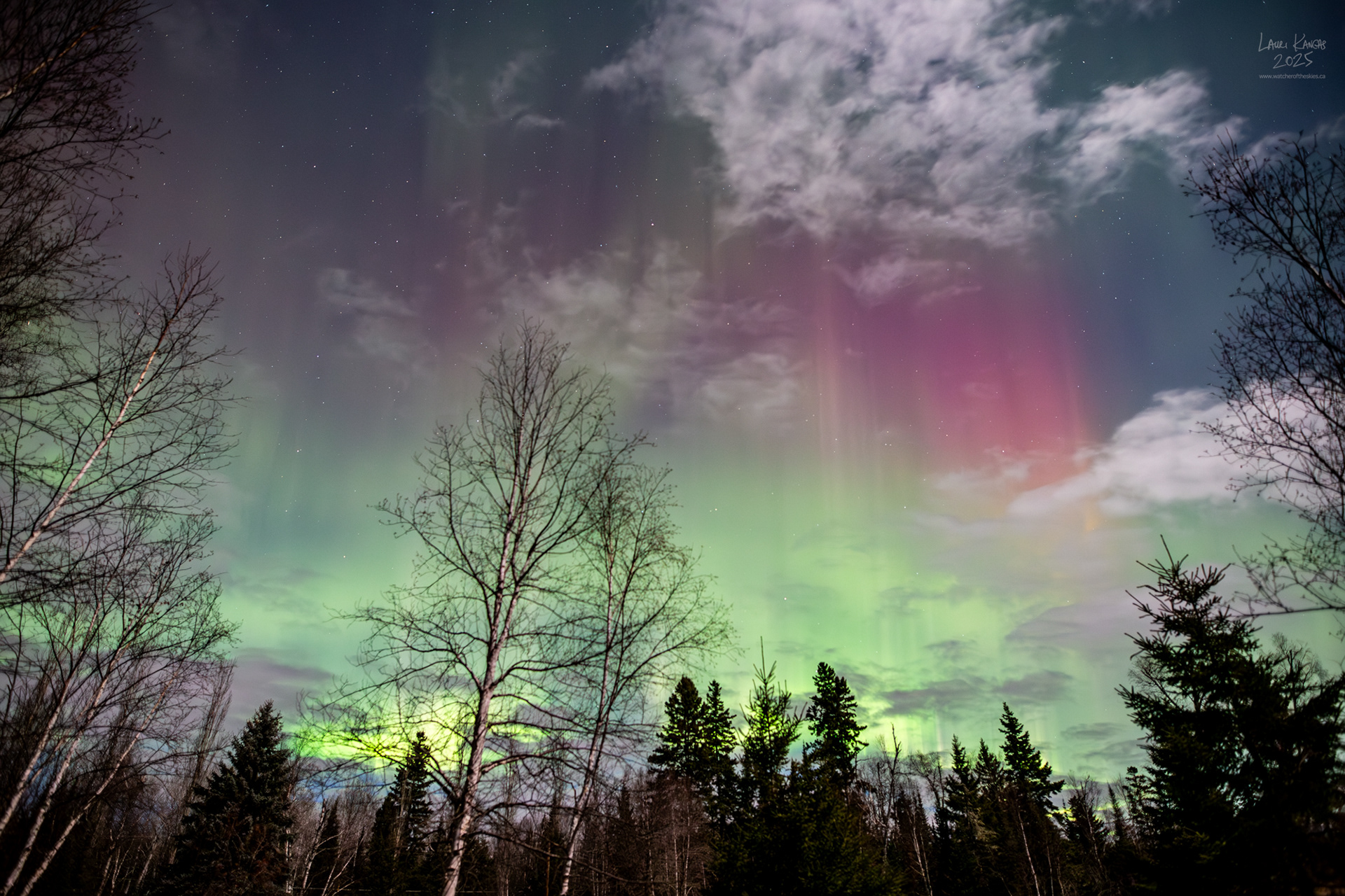 G3 Storm During Full Moon - Amethyst Bay, Lake Superior