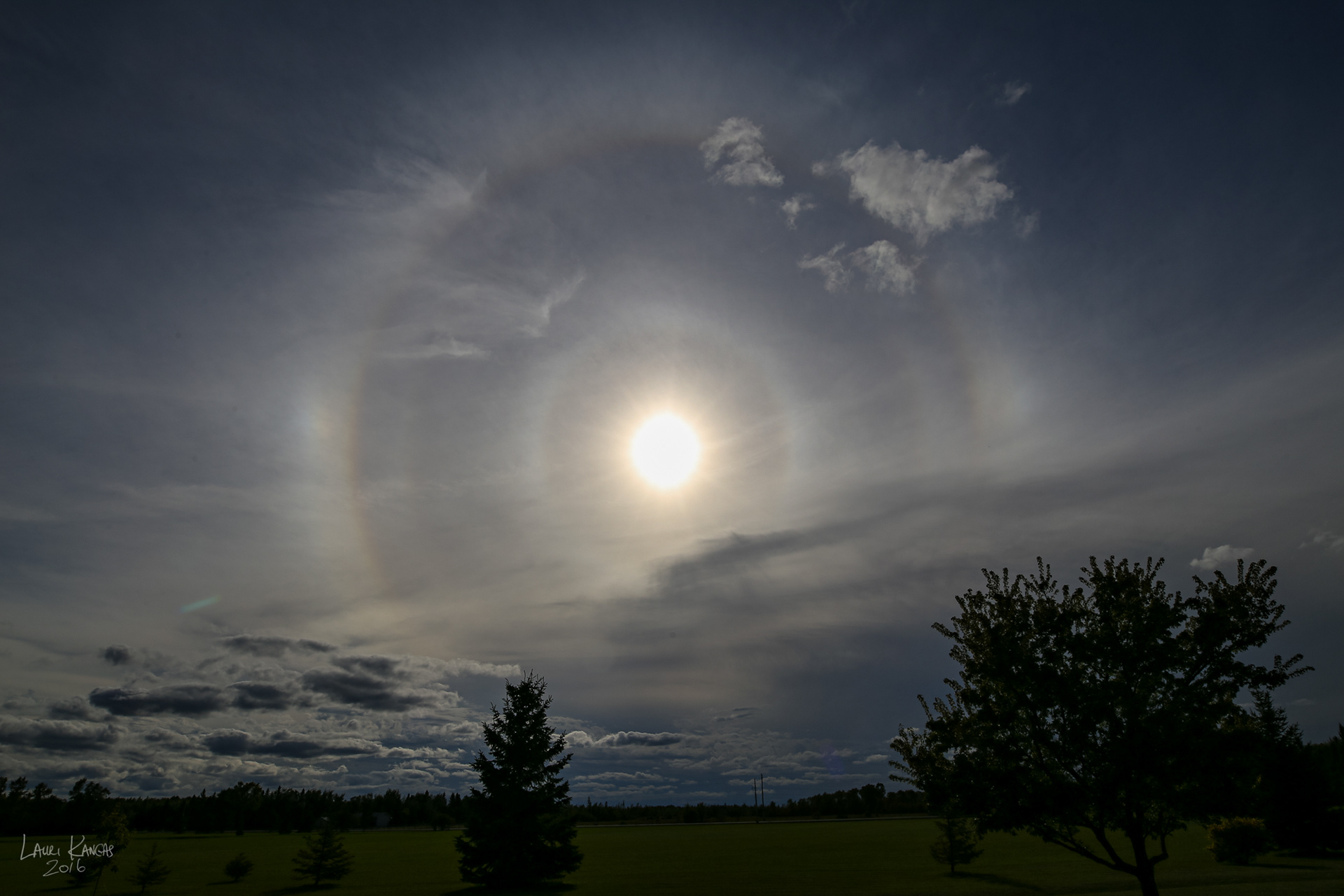 Odd Radius Solar Halos - September 7, 2016