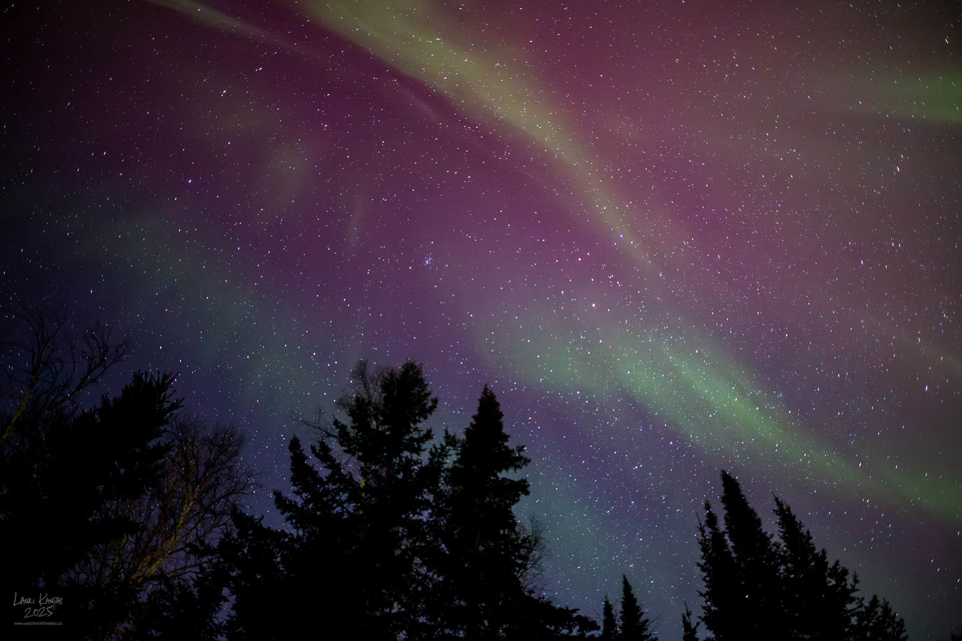 G2 Geomagnetic Storm over Amethyst Bay, Lake Superior - March 21, 2025