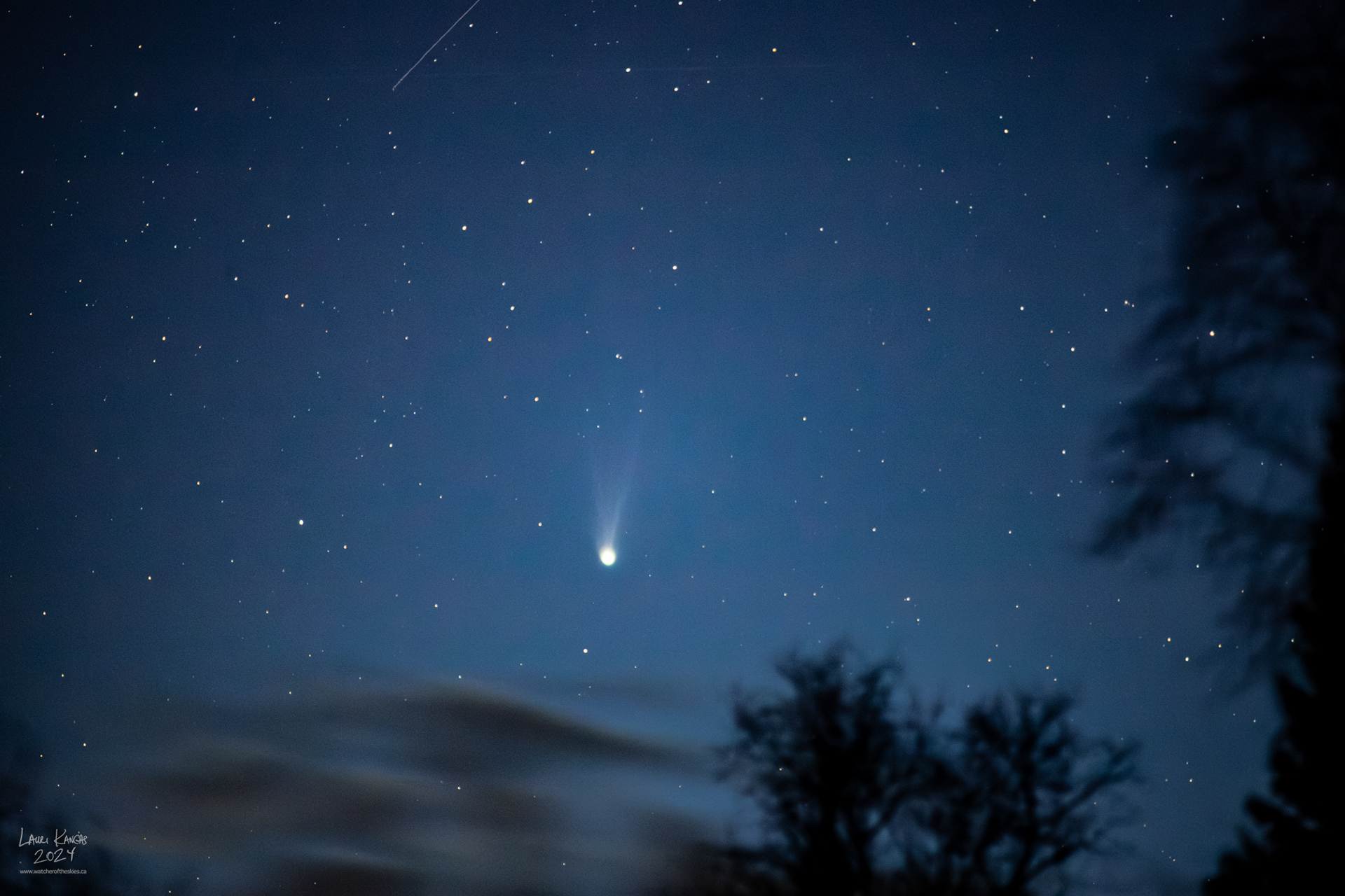 Comet 12P/Pons-Brooks - First attempt at imaging on Apr 4, 2024 - Single 30 second exposure