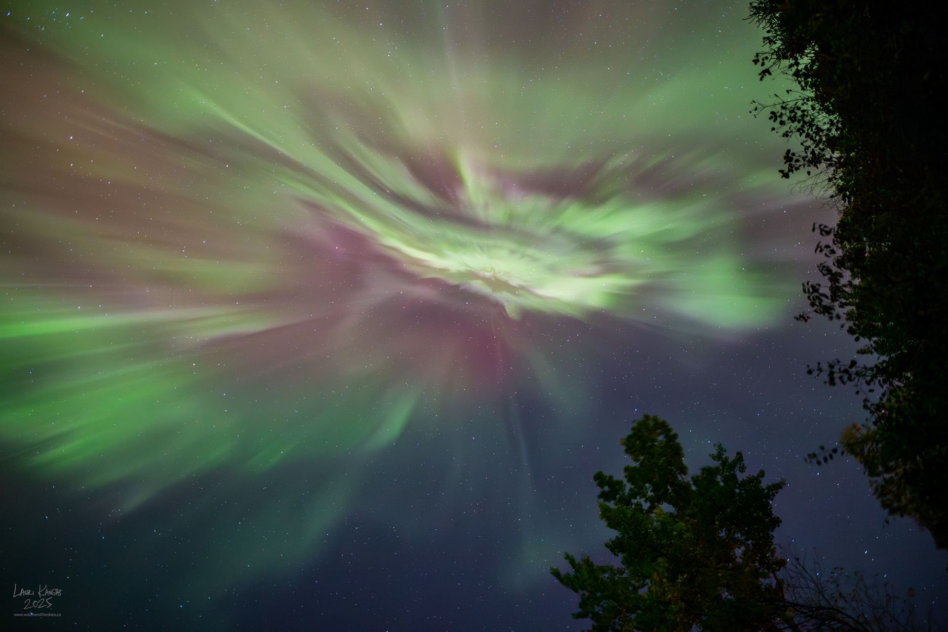 Surprise Equinox Aurora - Amethyst Bay, Lake Superior, Ontario