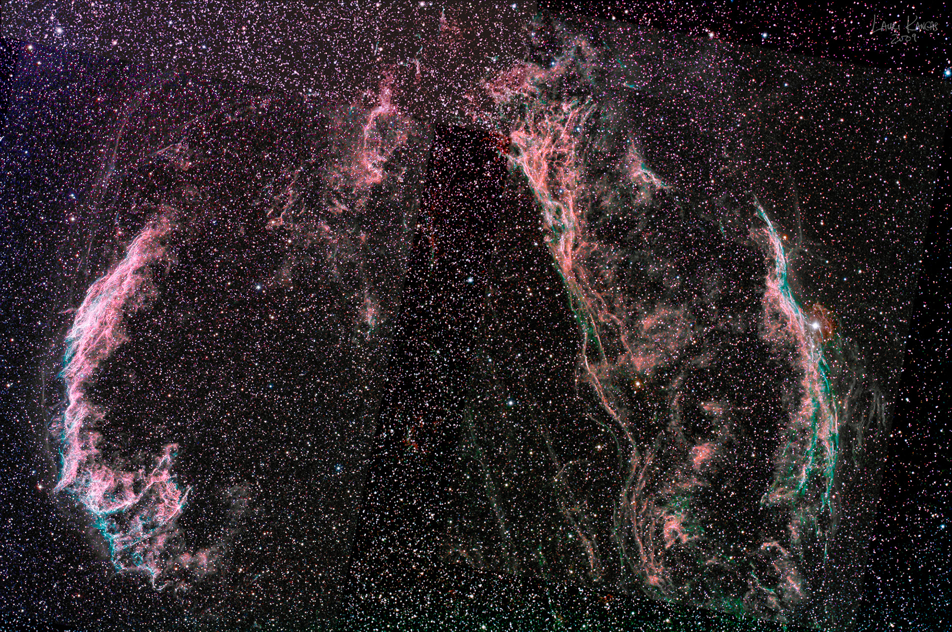 The Cygnus Loop Supernova Remnant (Mosaic - Work in Progress)