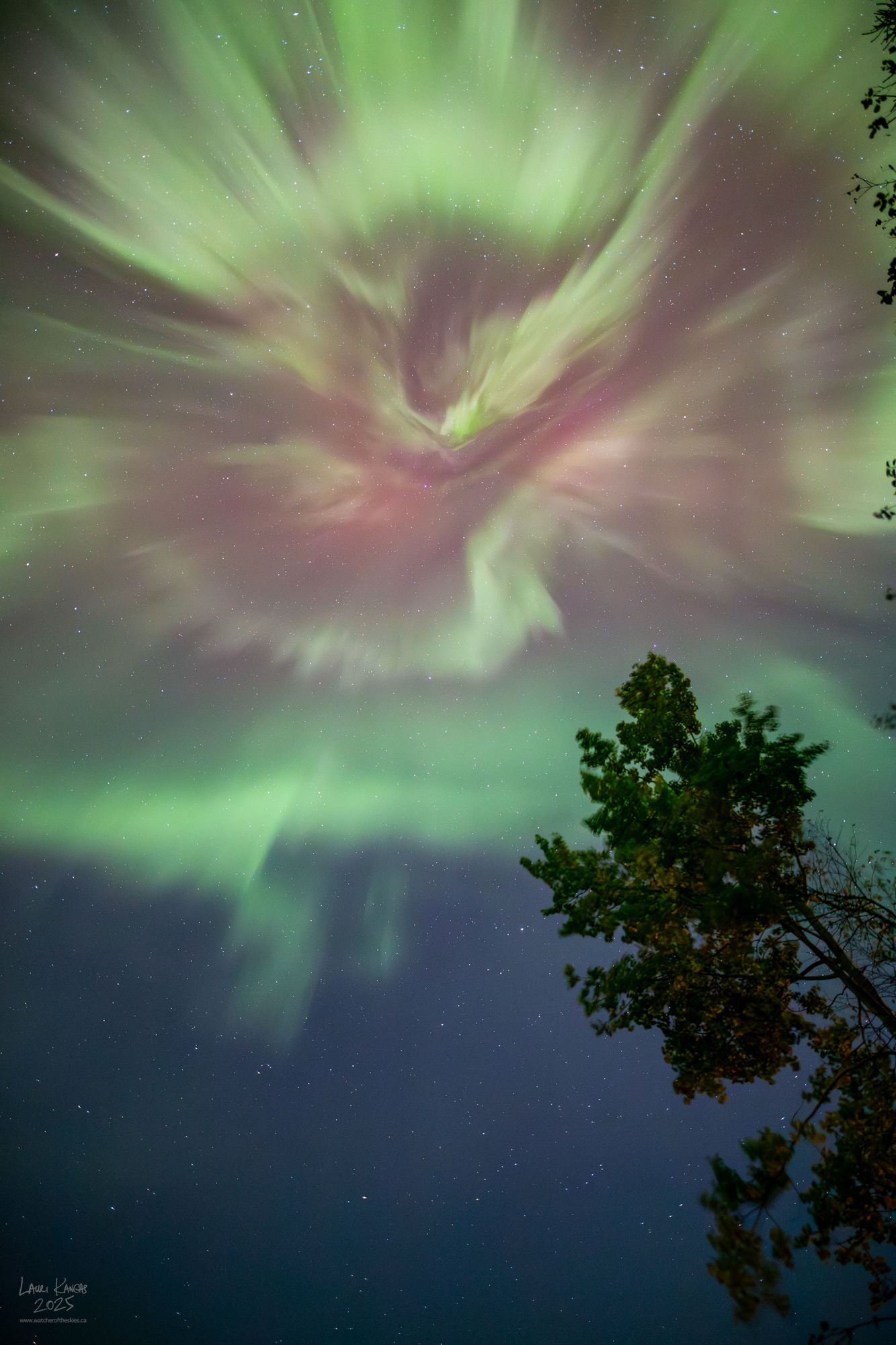Surprise Equinox Aurora - Amethyst Bay, Lake Superior, Ontario