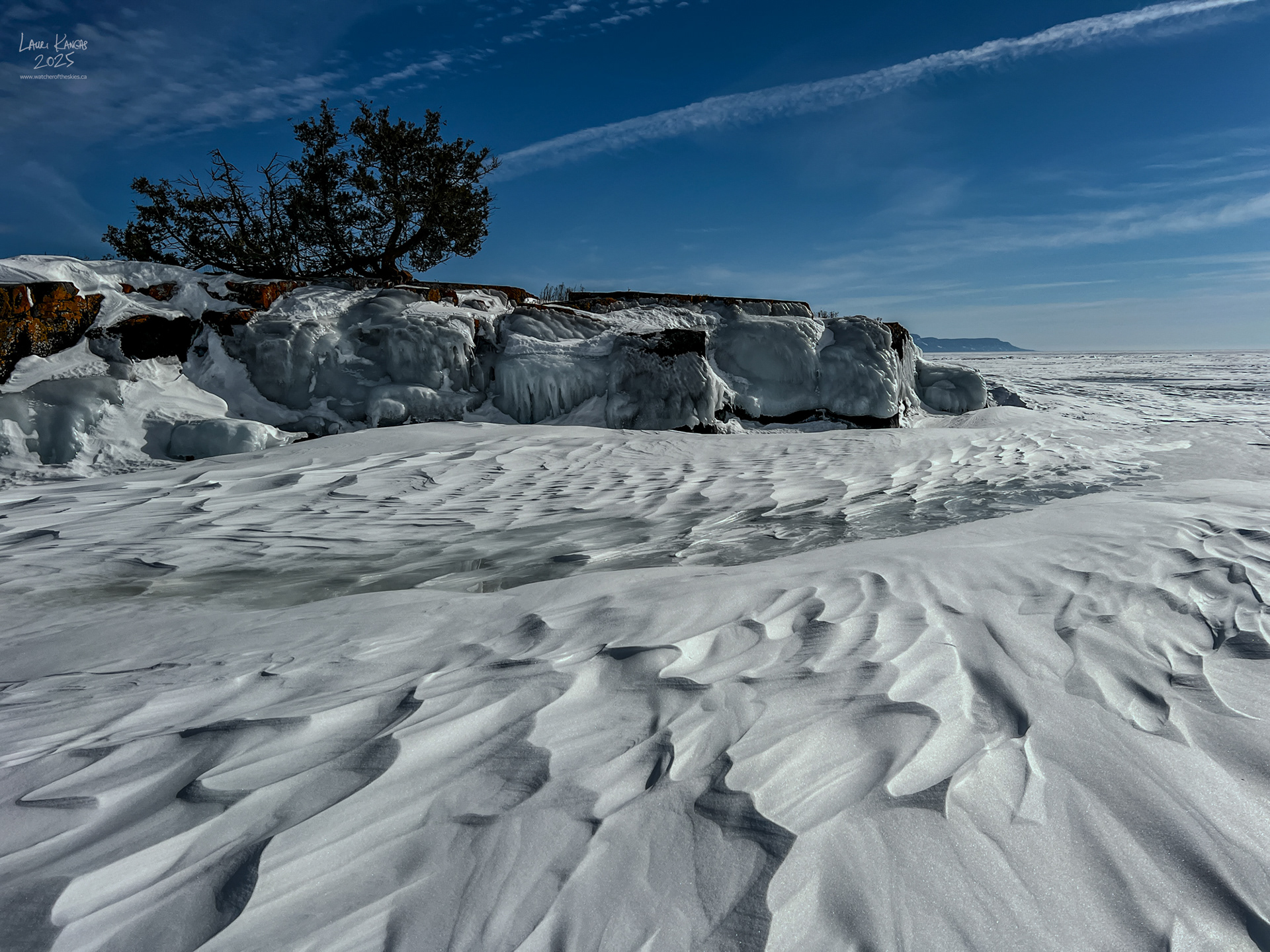Walking On the Ice of Amethyst Bay to the Buck Islands - March 3 2025