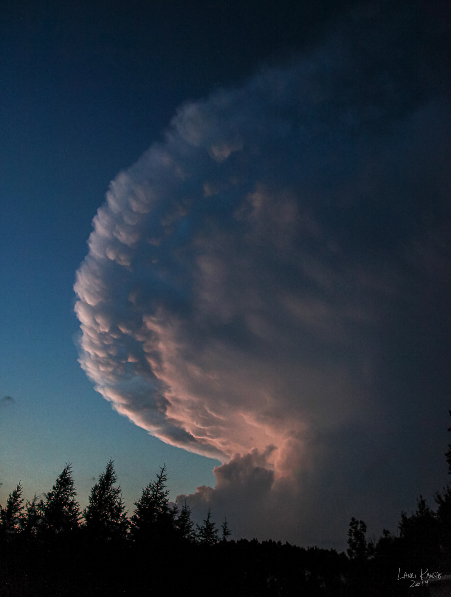 Massive Storm Cell - July 20, 2014