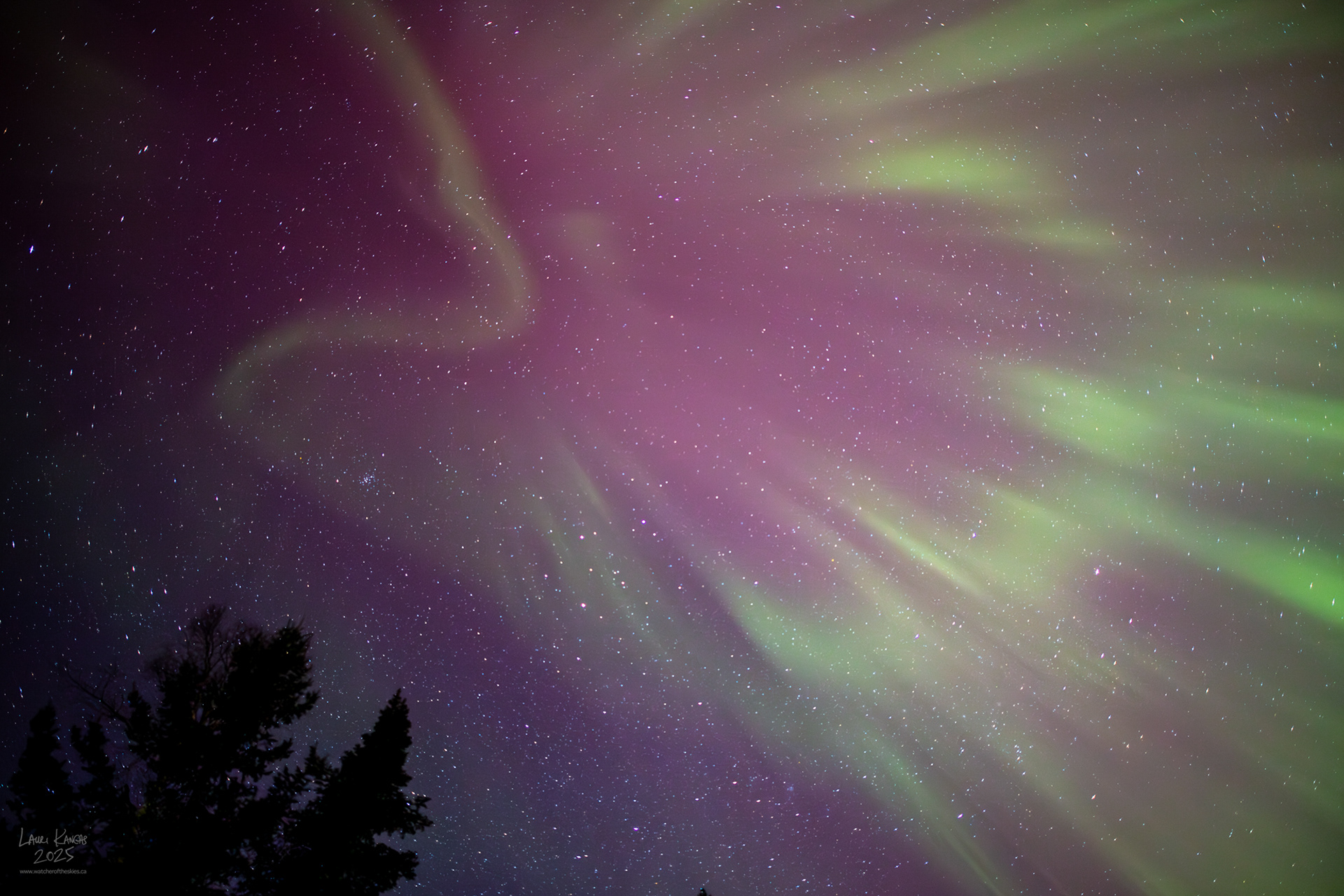G2 Geomagnetic Storm over Amethyst Bay, Lake Superior - March 21, 2025