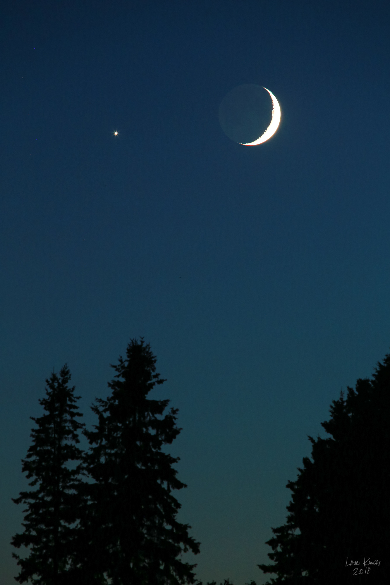 The Moon and Venus - July 15, 2018