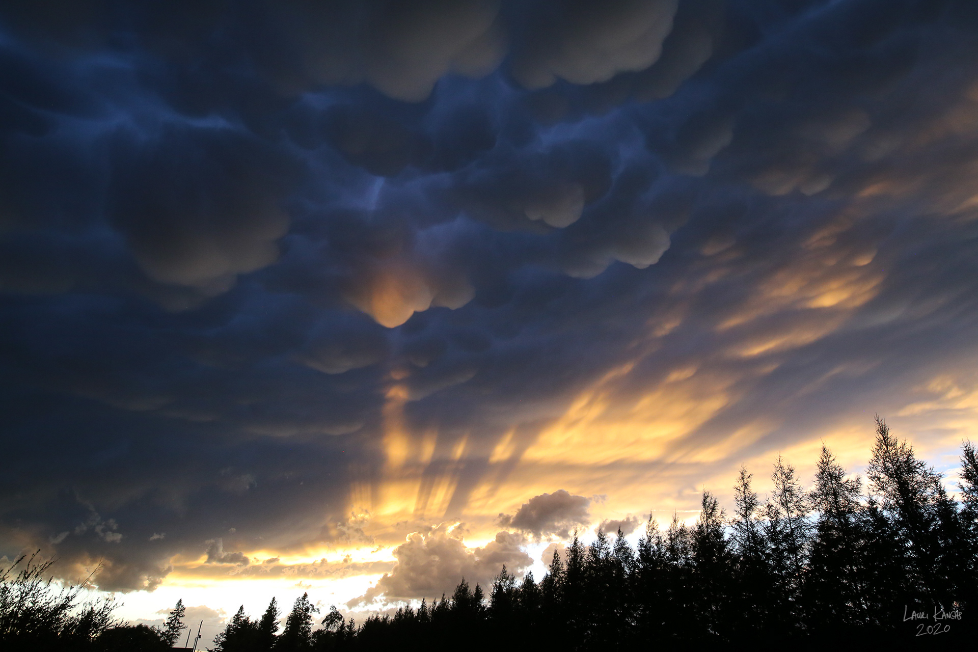 Mammatus Clouds - September 1, 2020