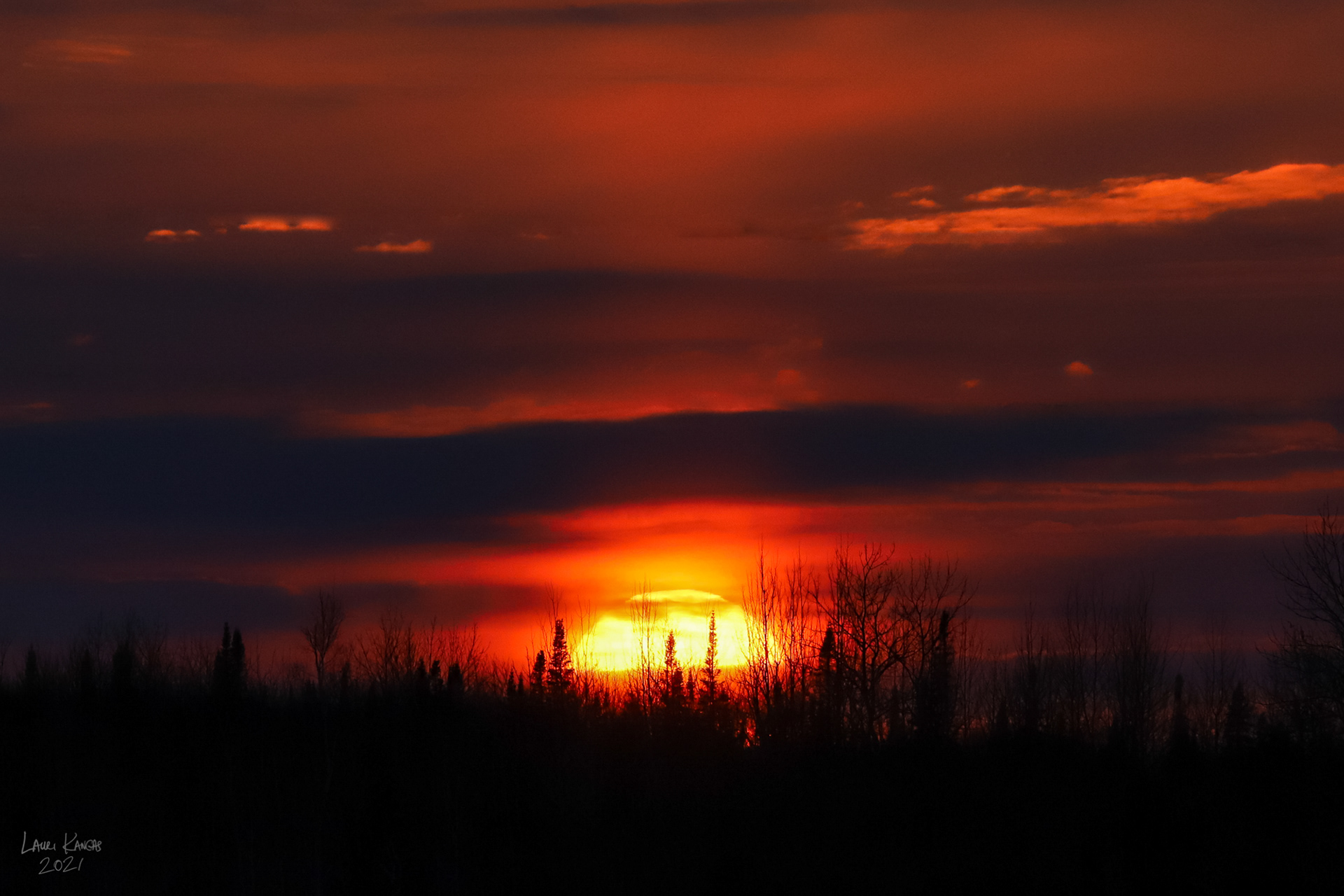 Setting Sun on February 18, 2021