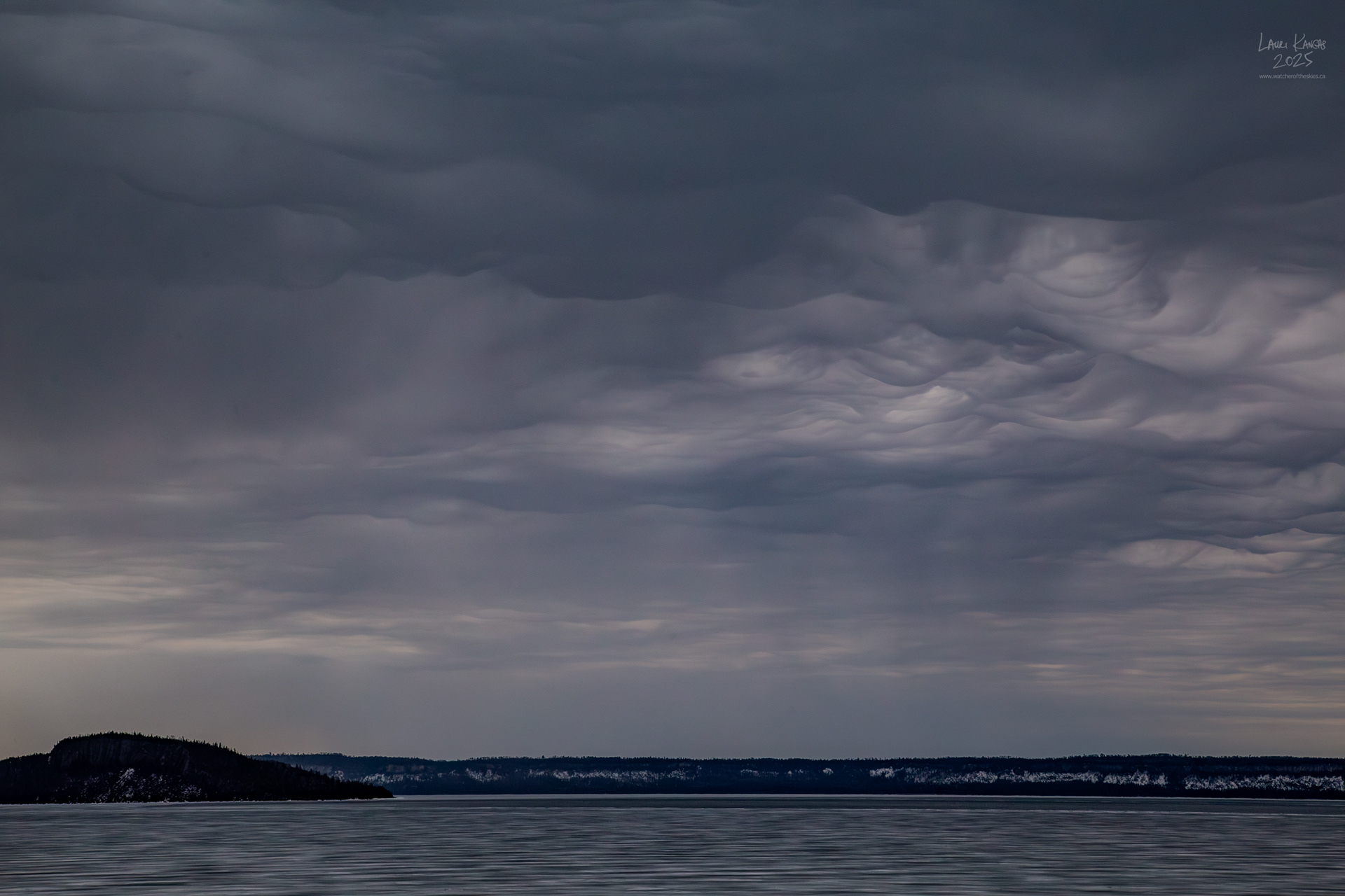 Asperitas Clouds - Amethyst Bay, Lake Superior - April 17 2025