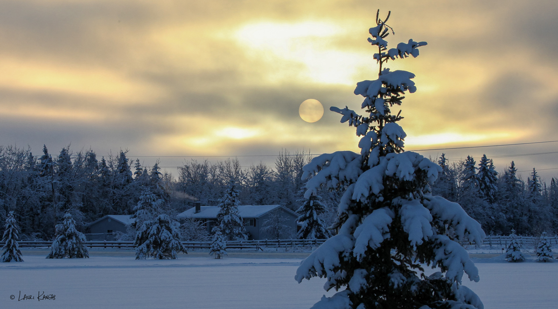 Winter Solstice Sun - Alberton, December 21, 2012
