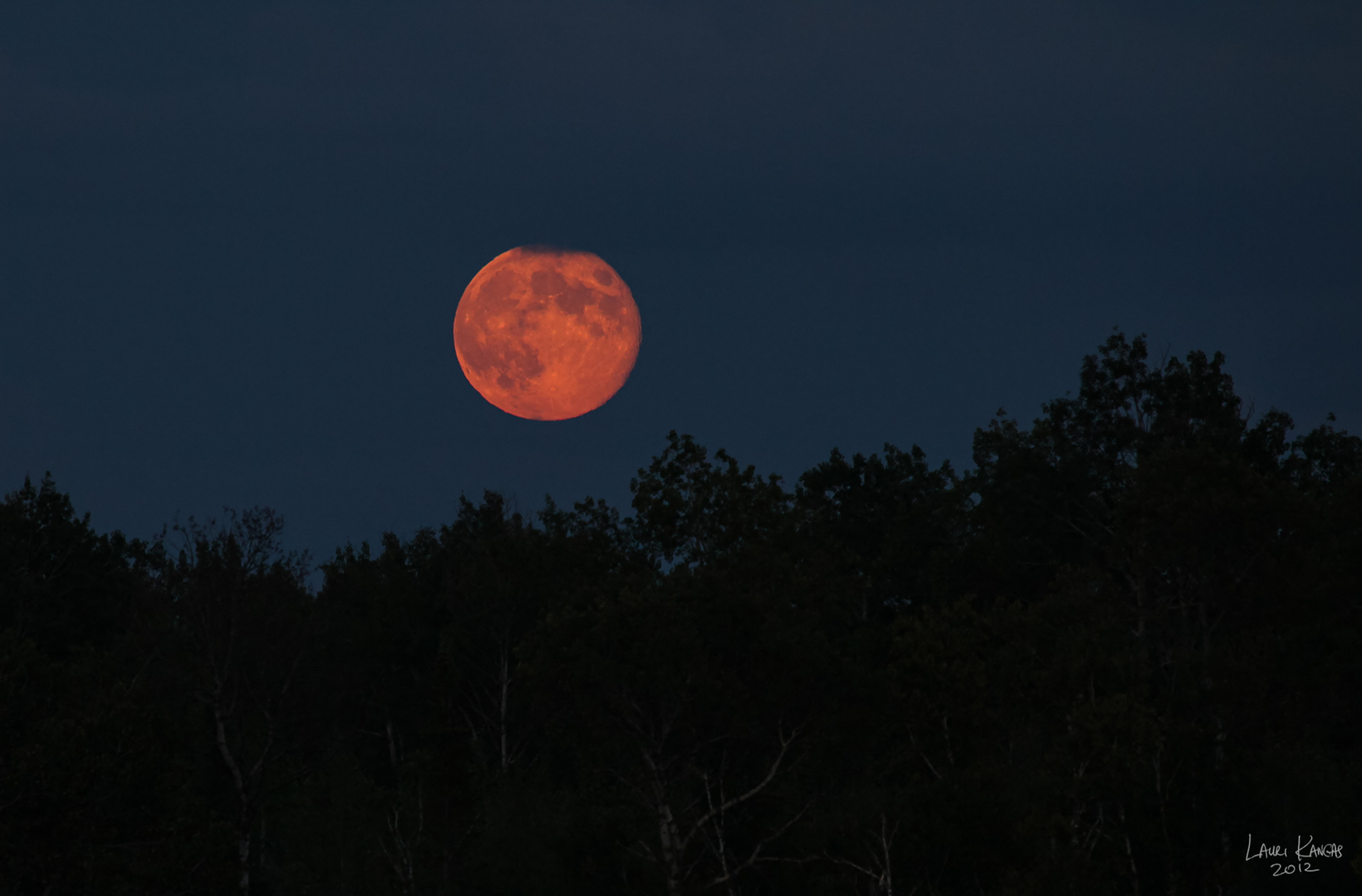 Full Sturgeon Moonrise - August 2, 2012