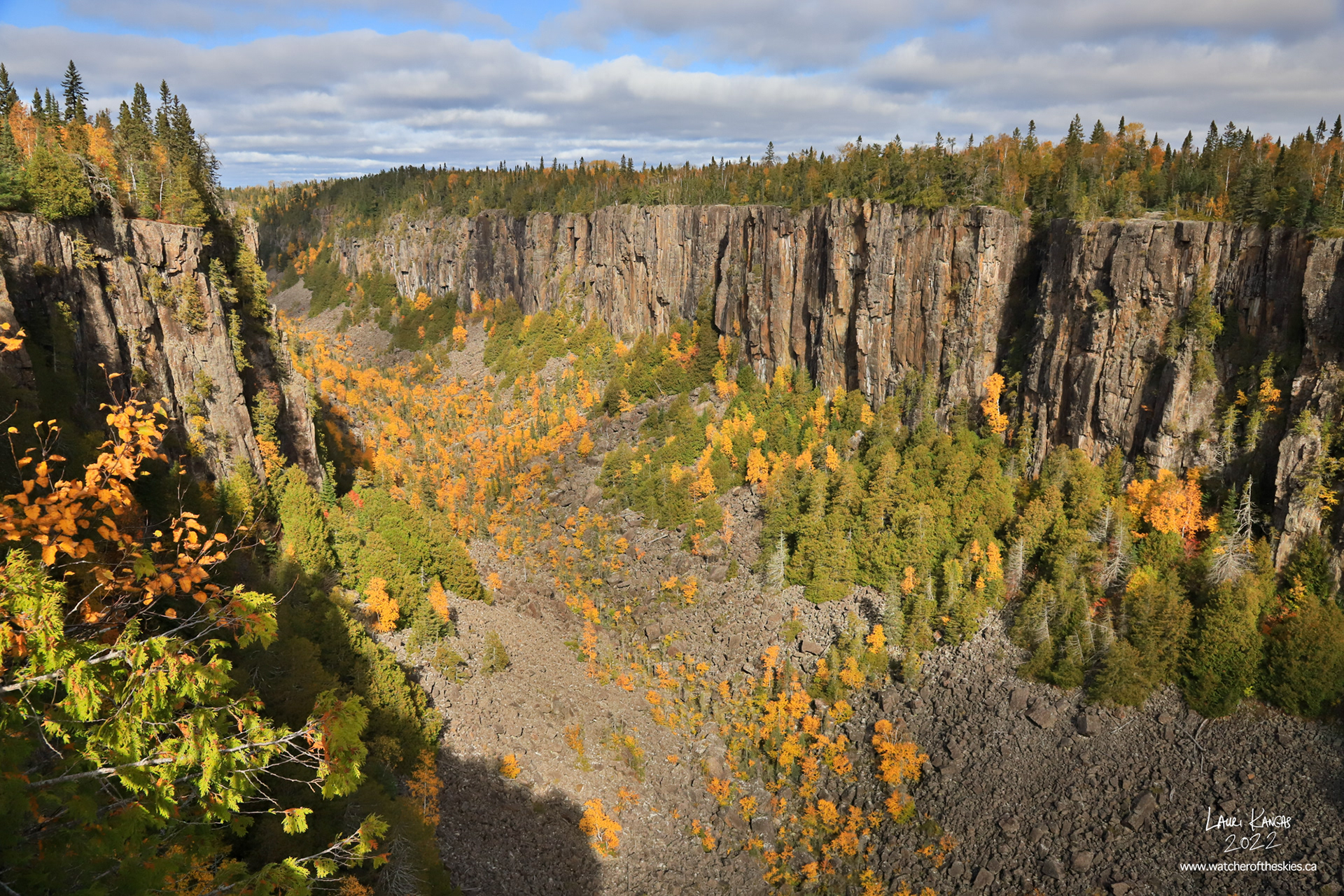 Autumn at Ouimet Canyon in Dorion, Ontario - October 7, 2022