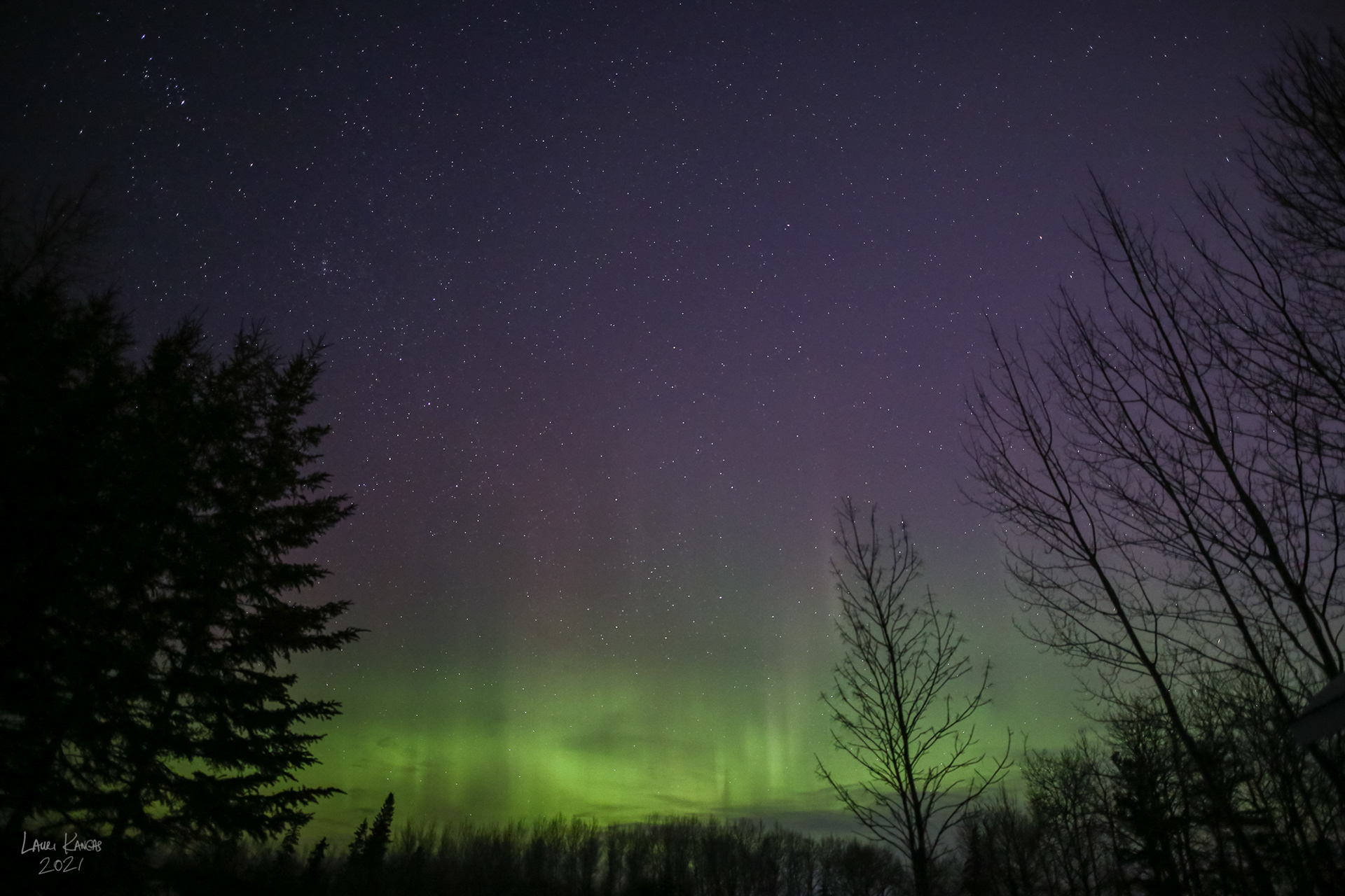 First Aurora of 2021 that I have photographed - Feb 7, 2021