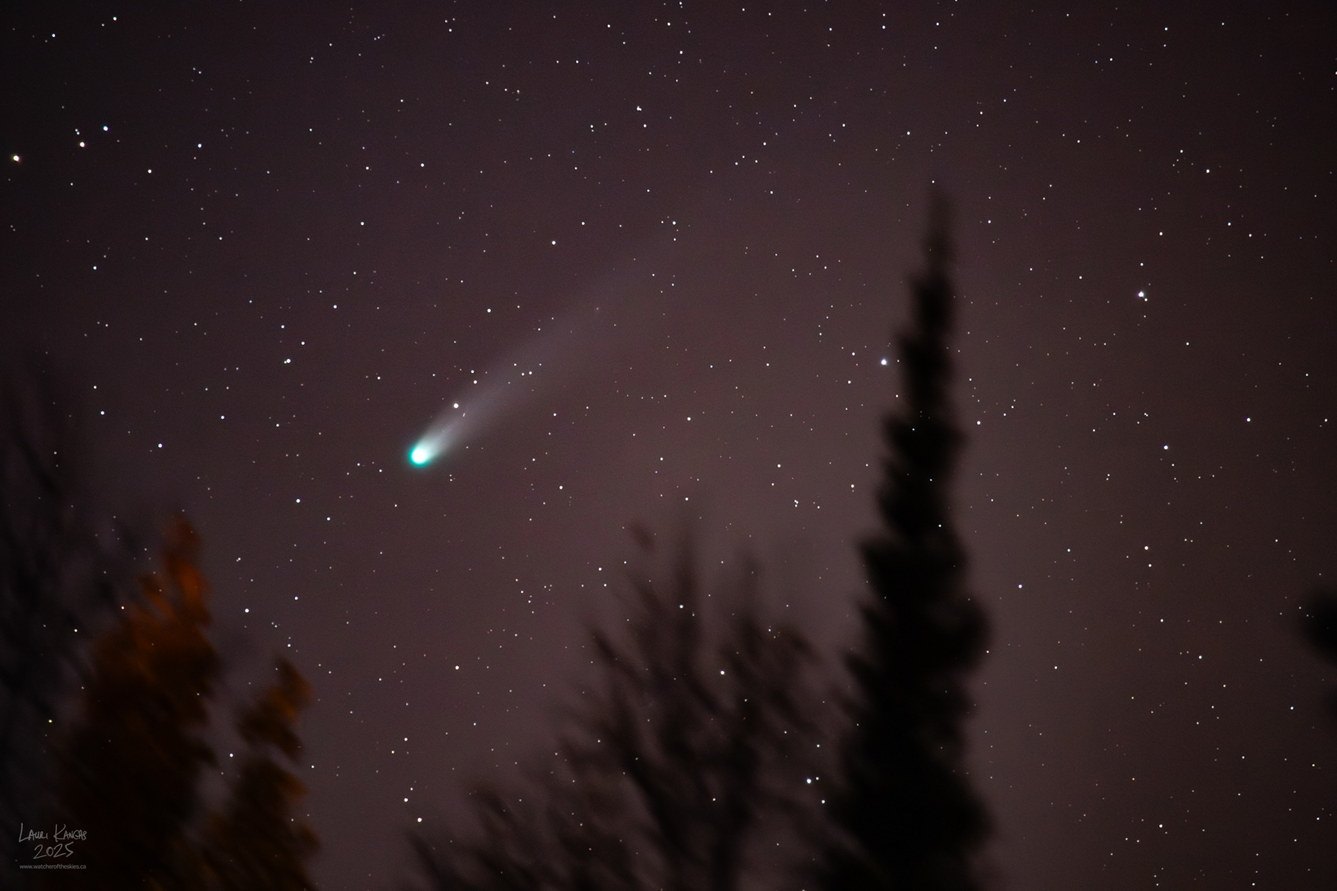 Comet Imaged on October 18, 2025 at 400mm focal length