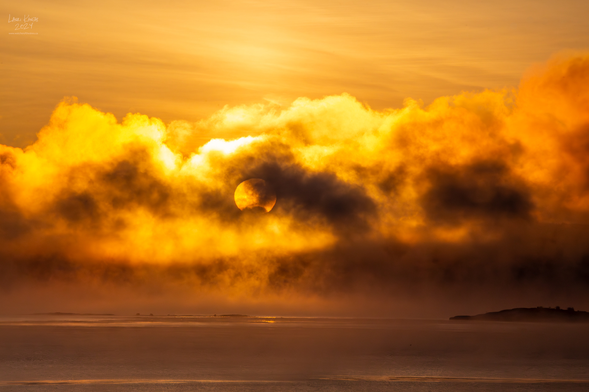 Winter Solstice Sunrise over Amethyst Bay, Lake Superior - December 21 2021