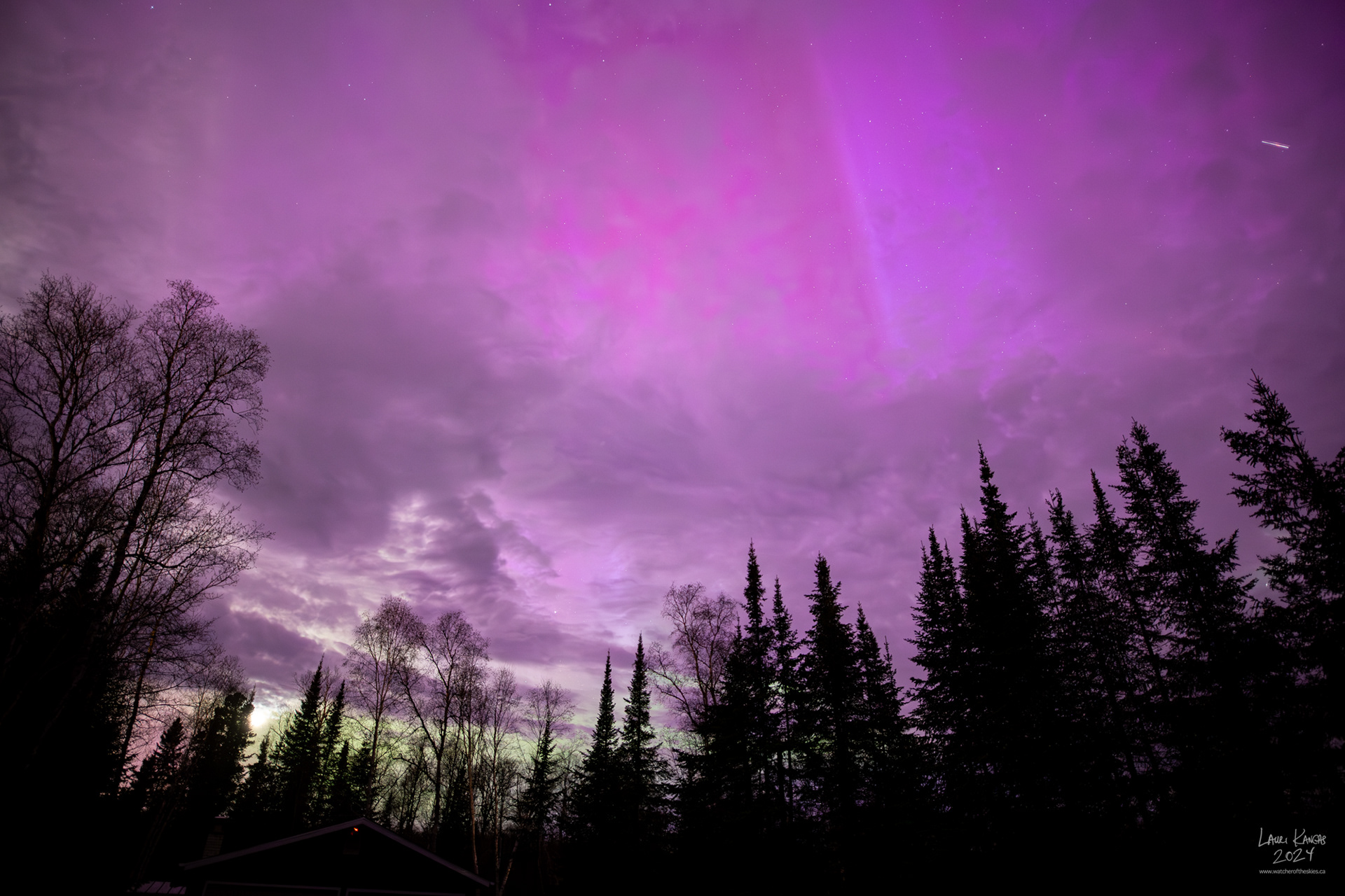 G5 Extreme Geomagnetic storm obscured by clouds - May 10 2024