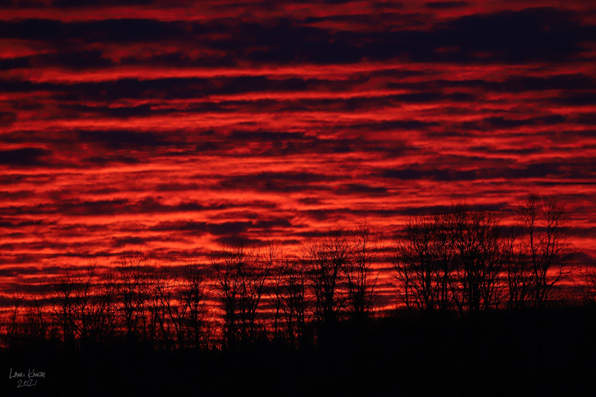 Colourful Sunset on February 22, 2021