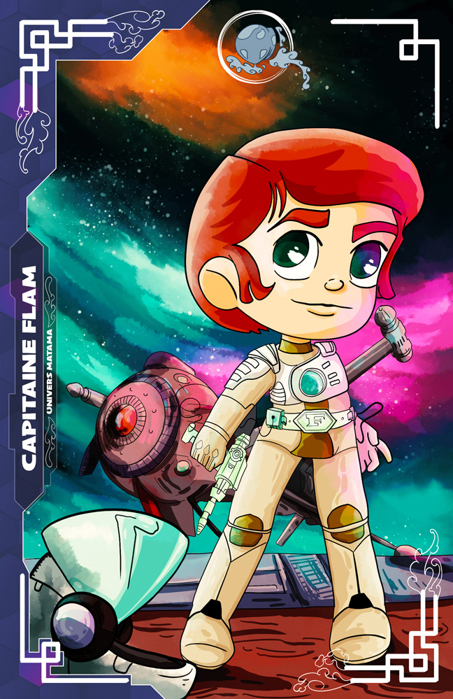 Carte collector Matama - Capitaine Flam