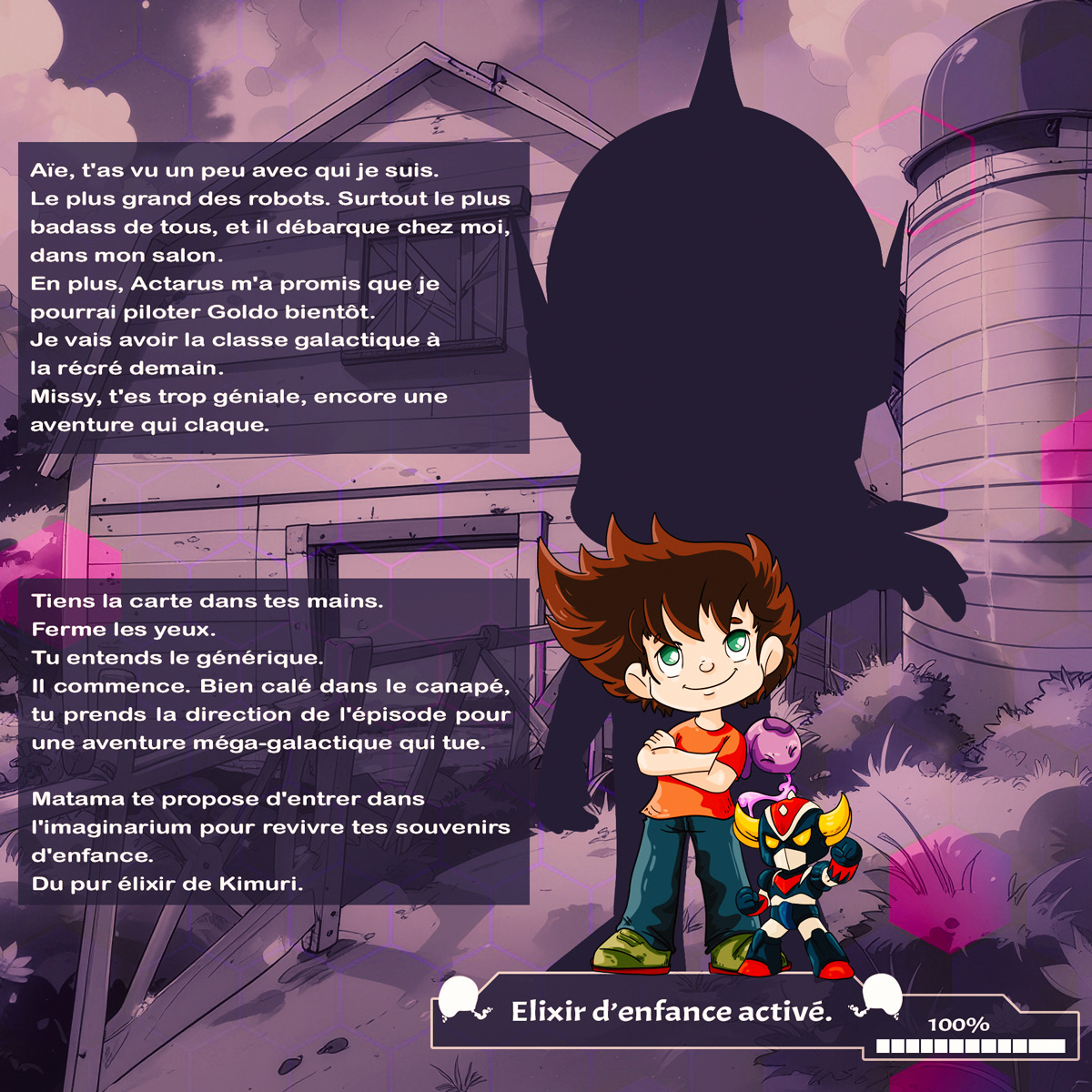 Carte élixir d'enfance Matama - Goldorak 50 -