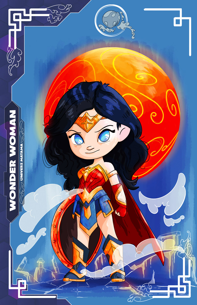 Carte collector Matama - wonder Woman