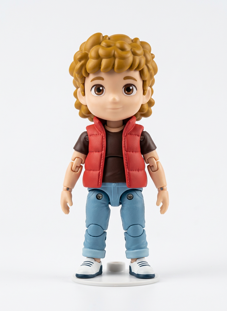 Figurine-Matama - prototype du jouet - le personnage de Nico, le meilleur ami de Mat.