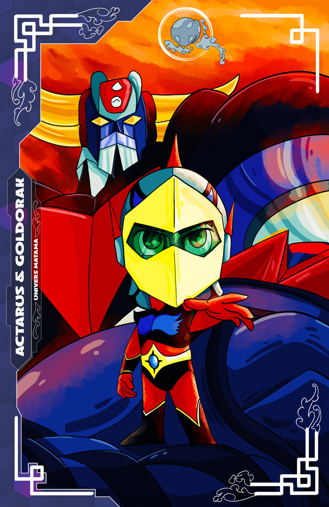 Carte collector Matama - Actarus et Goldorak