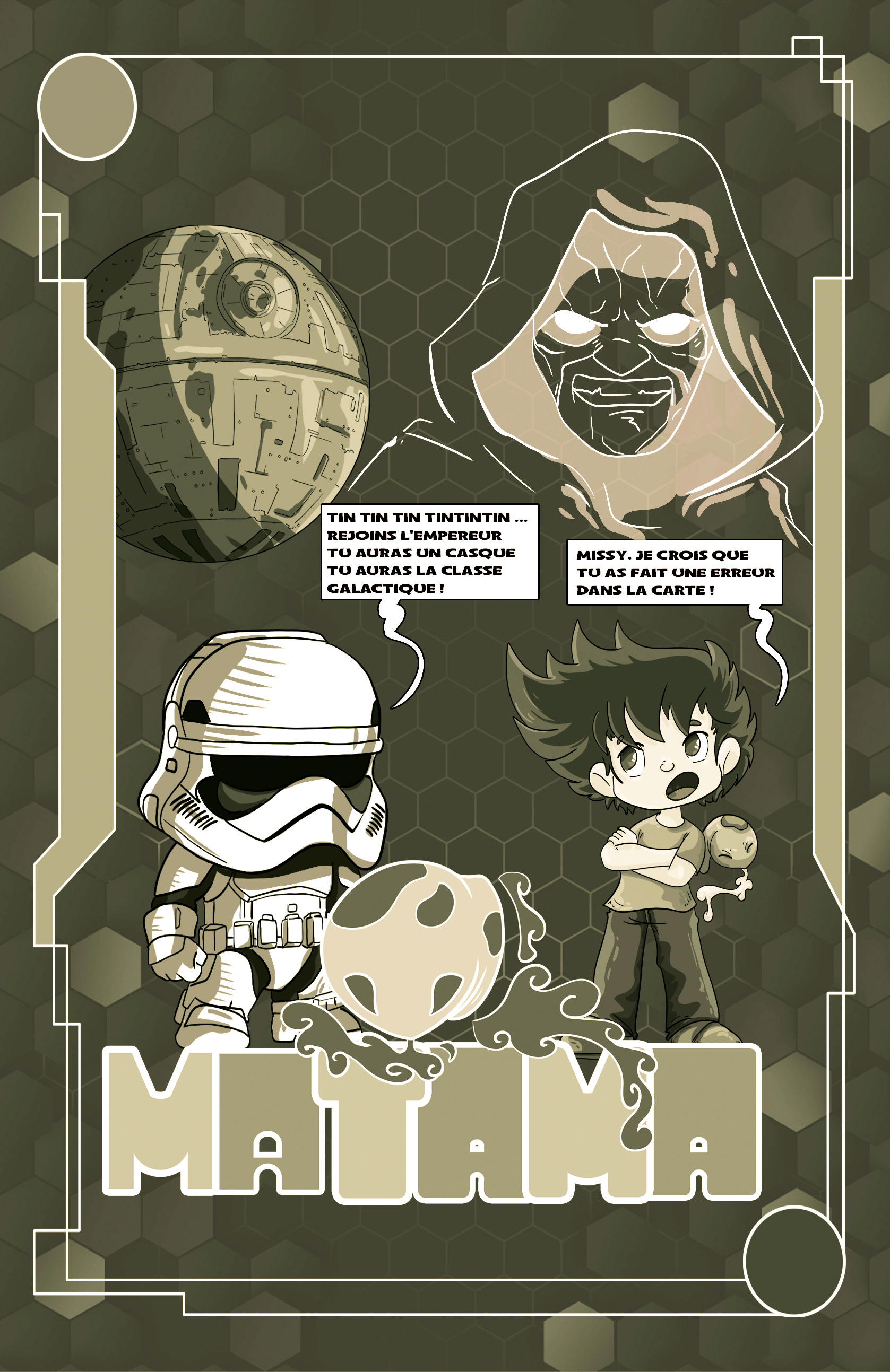 Carte collector Matama - Star Wars verso