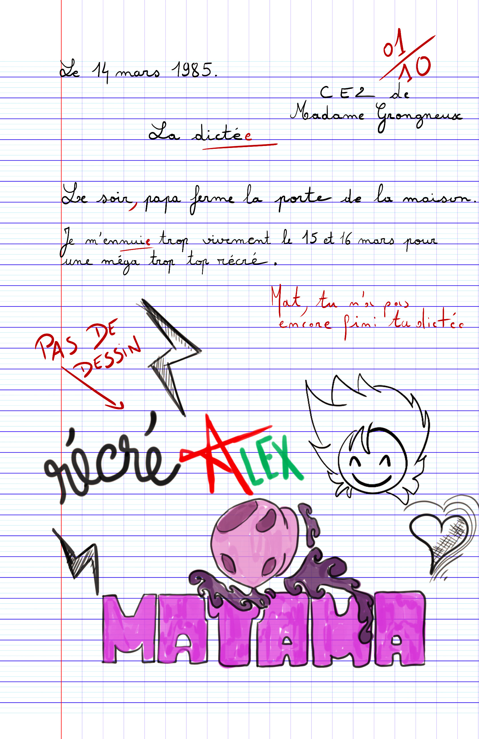 Carte collector Matama - Récré Alex