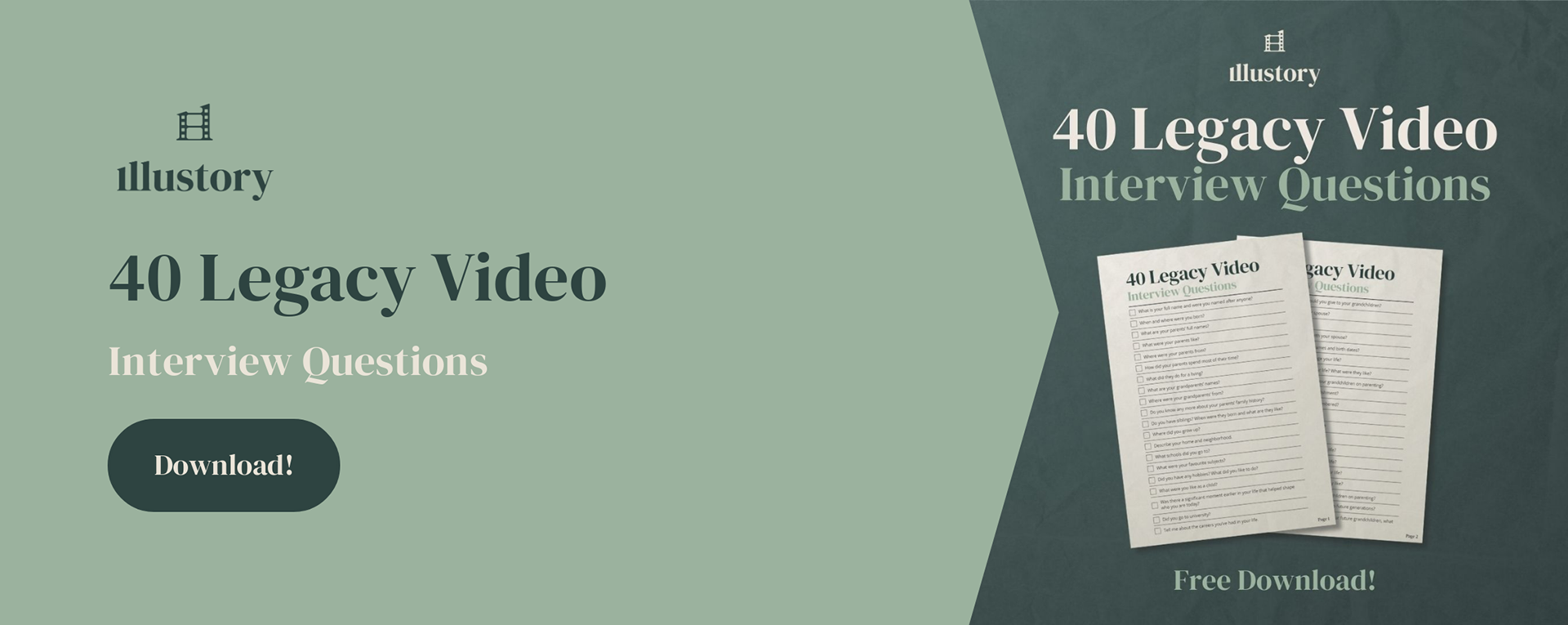 40 Free Legacy Video Interview Questions