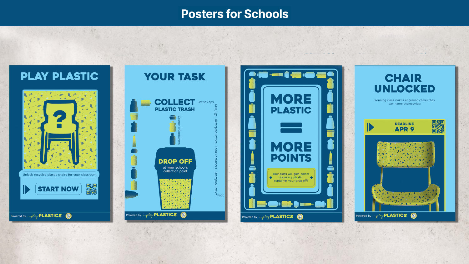 Play Plastics posters, by Uswa