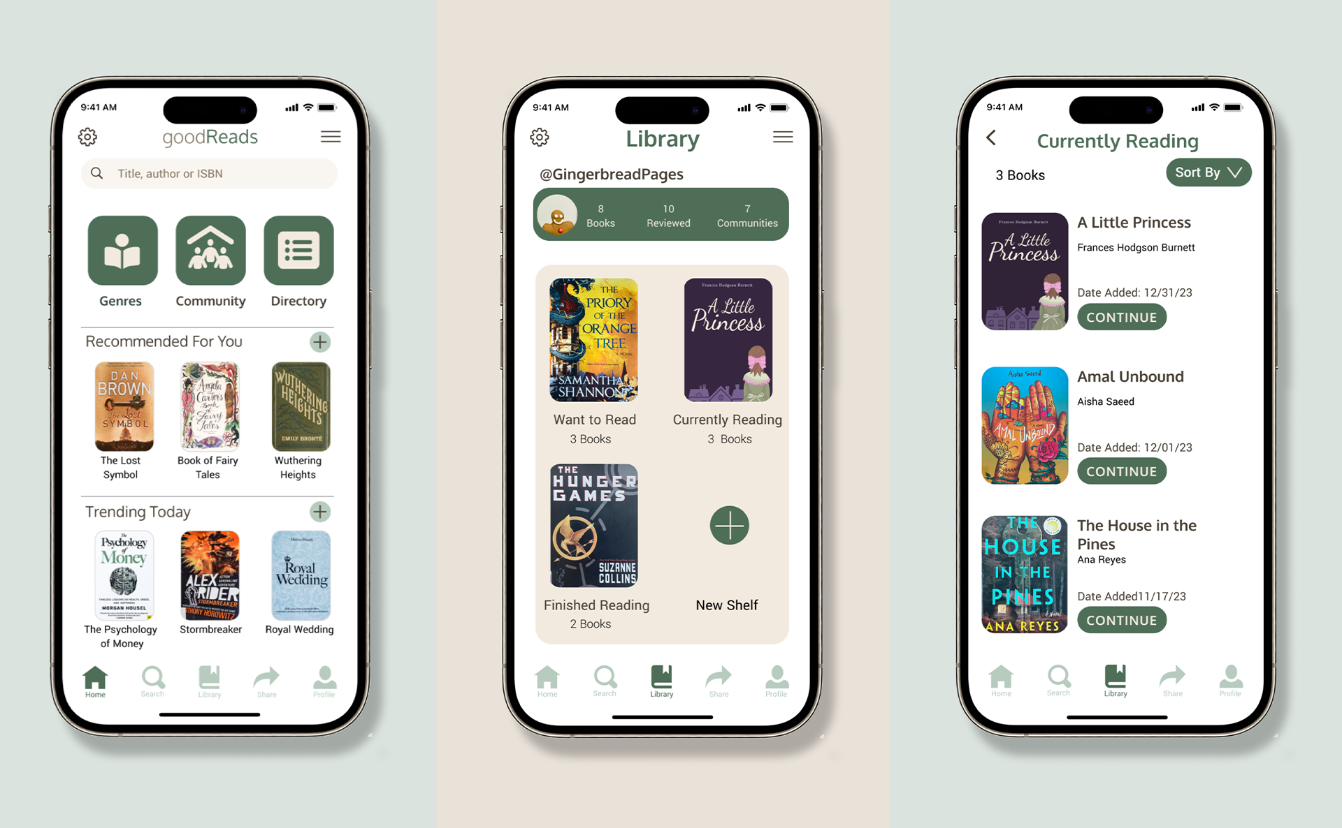 Goodreads mobile app redesign