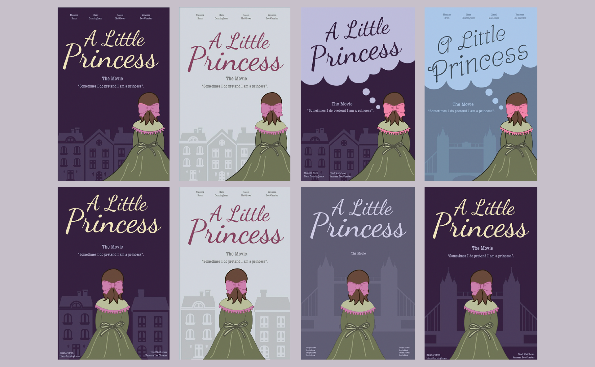 A Little Princess poster sketches