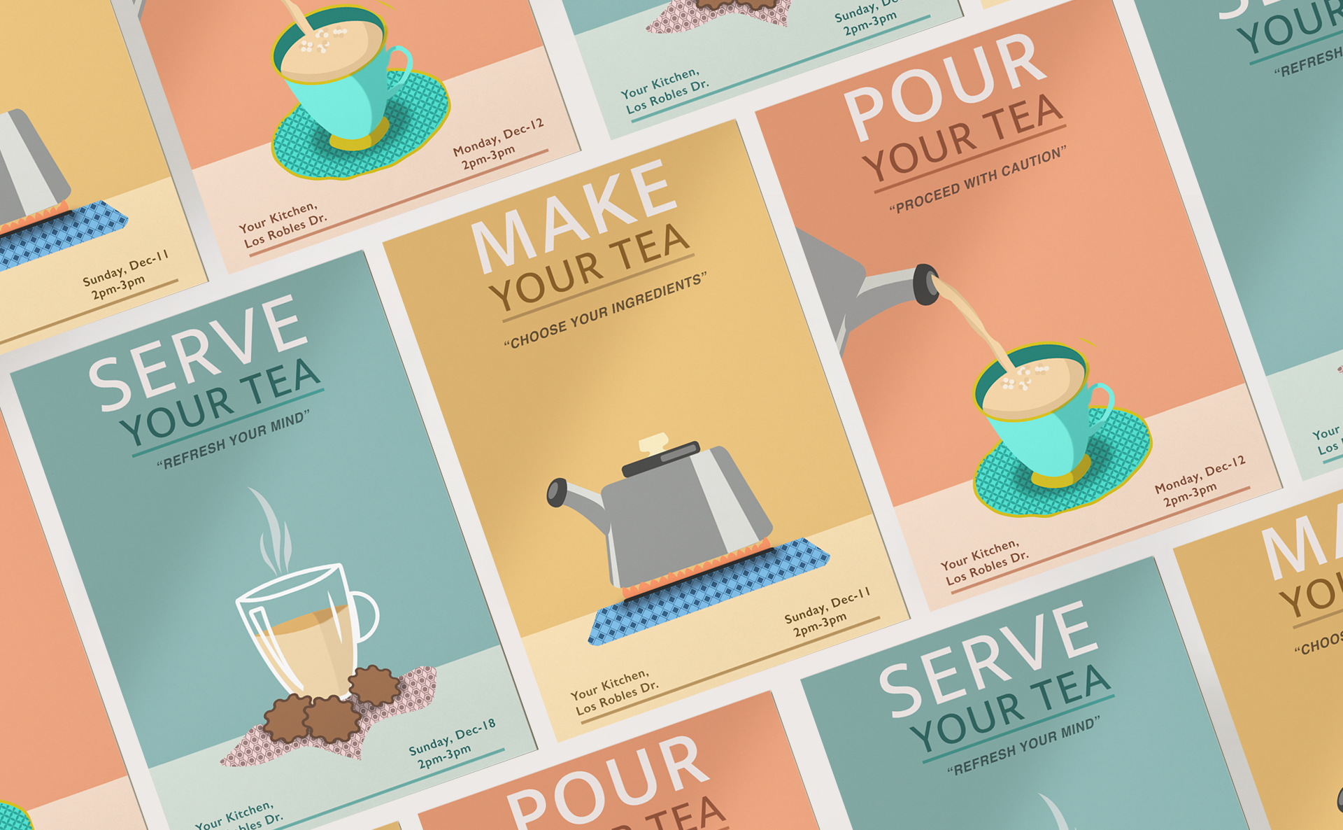 Everyday poster series for tea