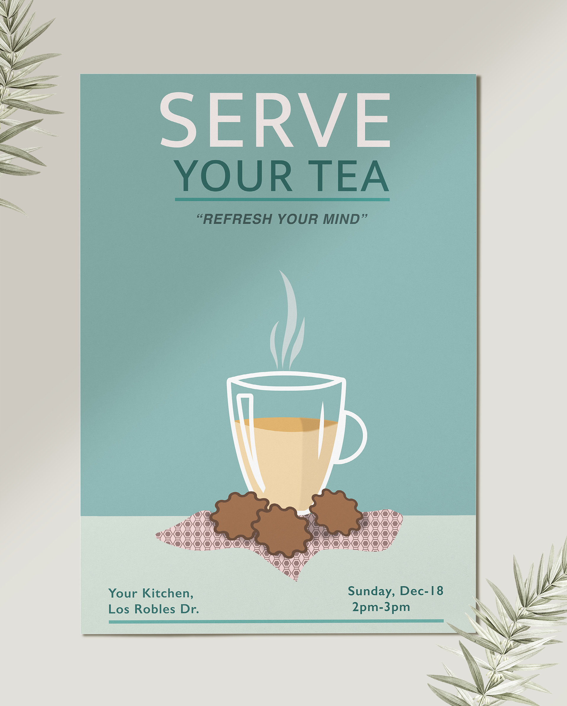 Serve your tea poster