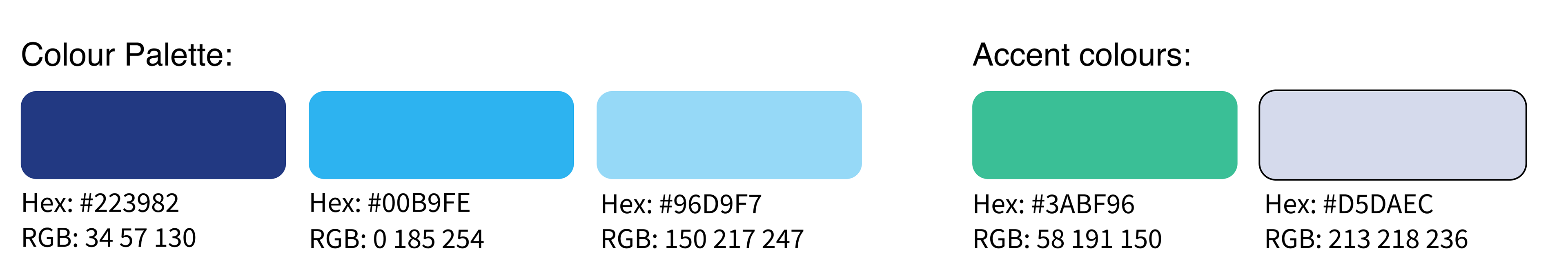 Lingowire app colour palette