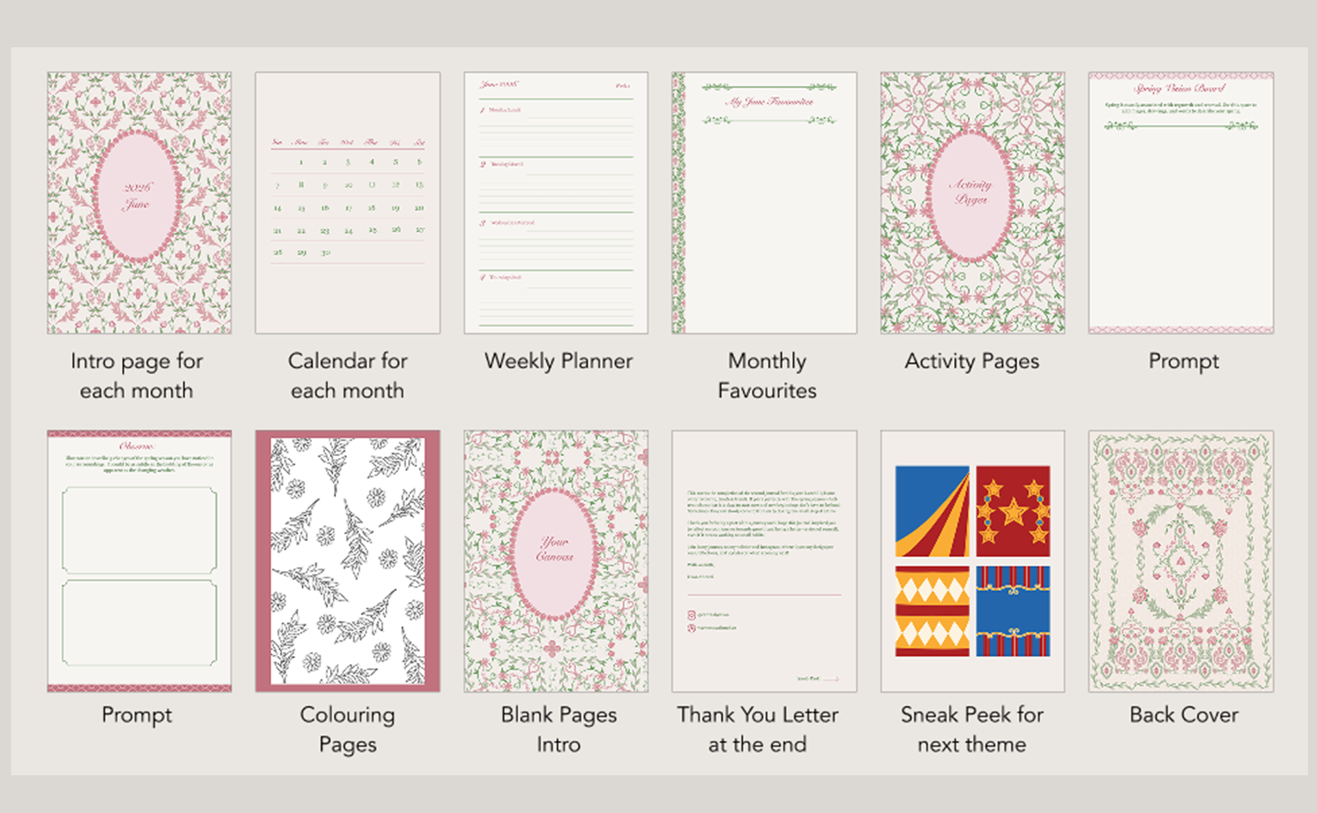 Laced Up journal contents