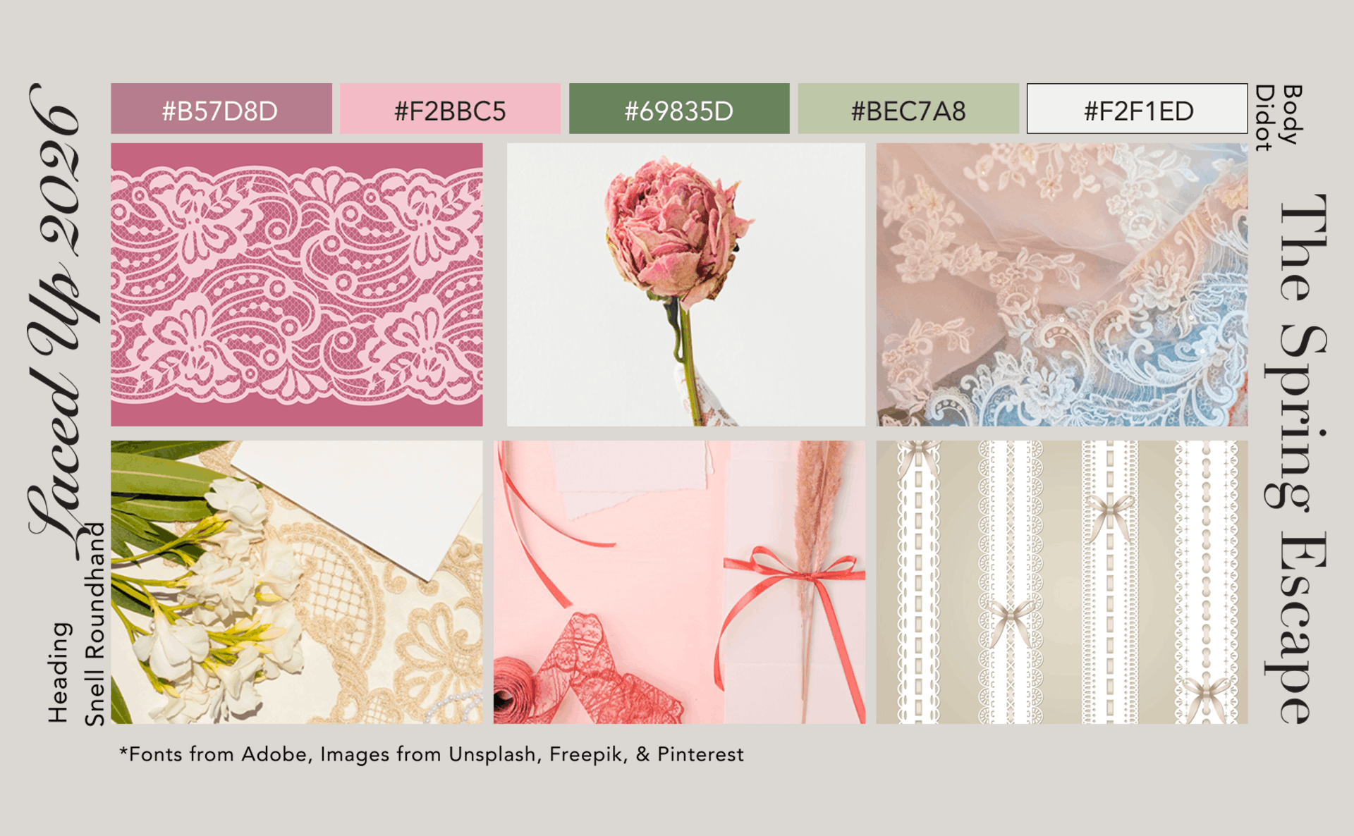 Laced Up moodboard